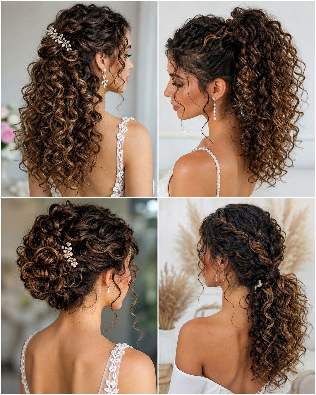 25 Bridal Hairstyles for Naturally Curly Hair Brides
