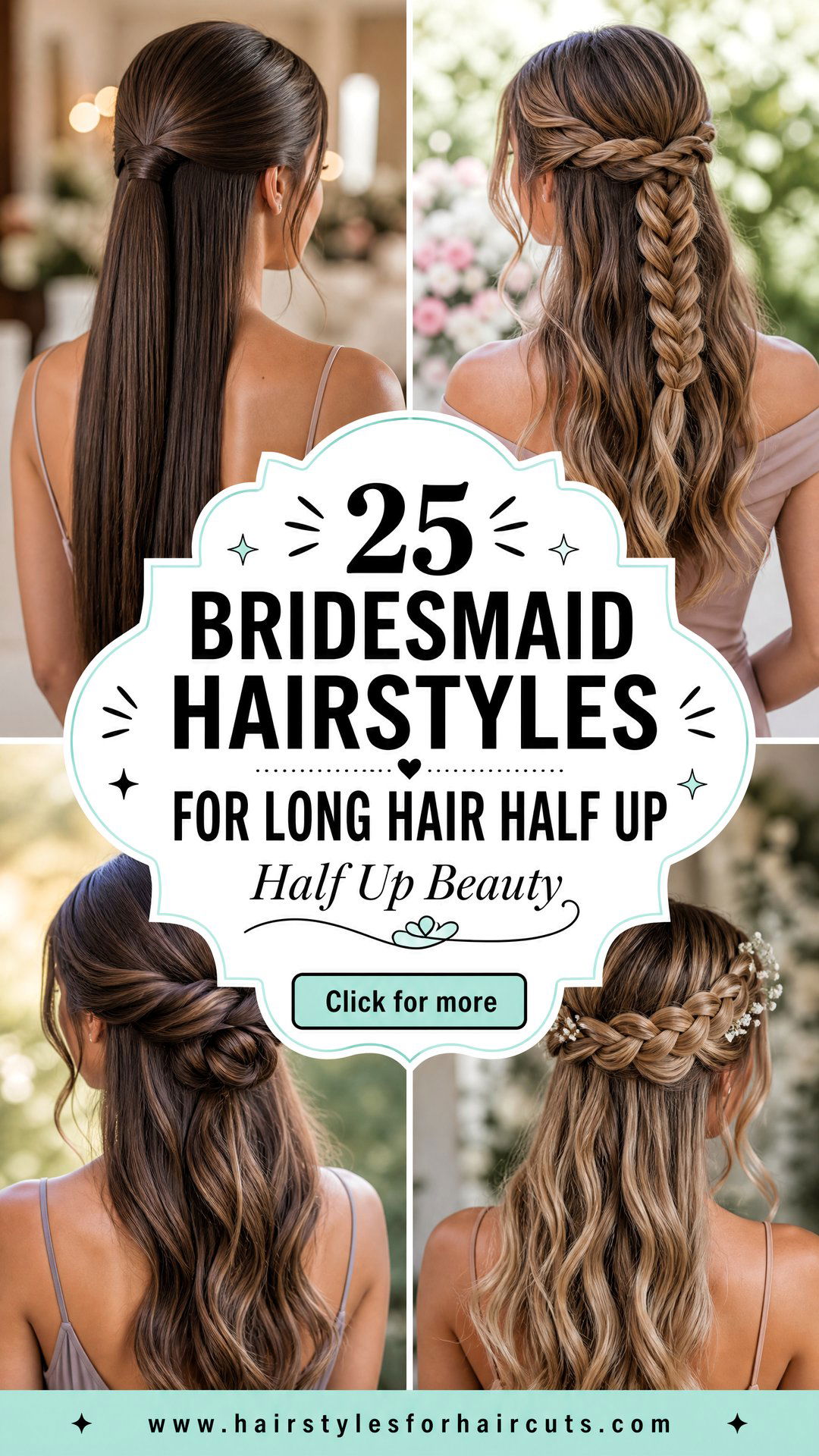 25 Bridesmaid Hairstyles for Long Hair Half Up Ideas - 25 Bridesmaid Hairstyles for Long Hair Half Up Ideas