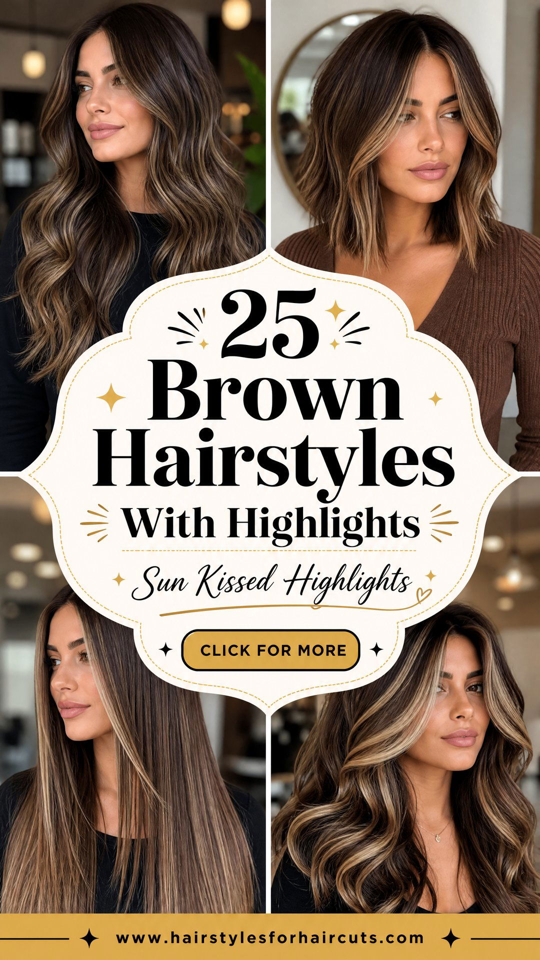 25 Brown Hairstyles With Highlights to Try This Year - 25 Brown Hairstyles With Highlights to Try This Year