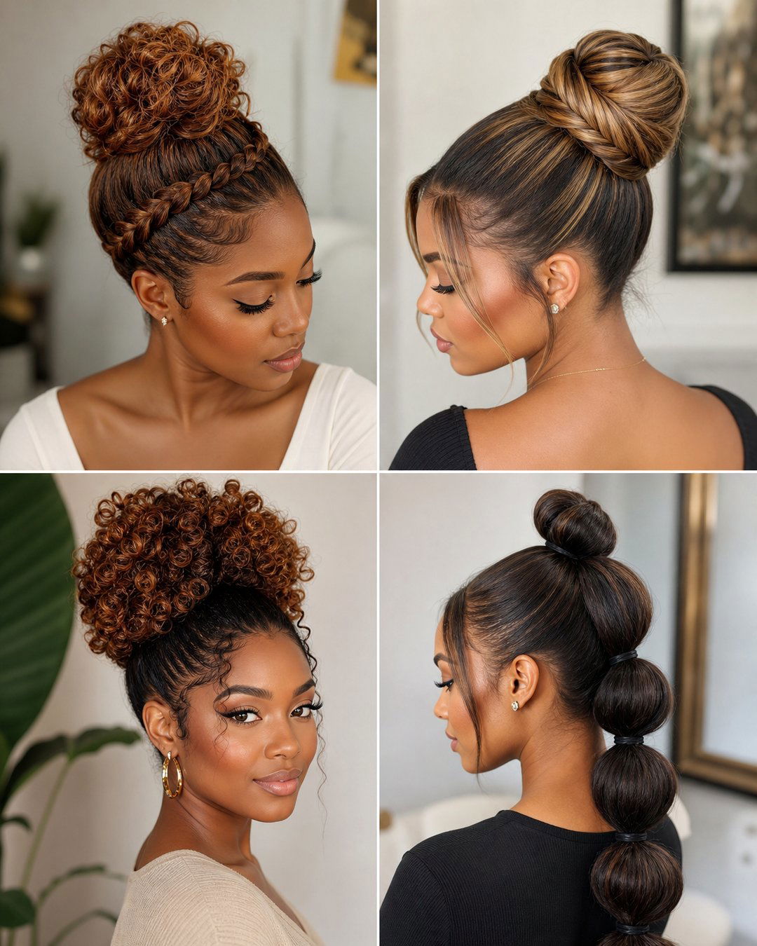 25 Bun Hairstyles for Relaxed Hair Chic Looks to Try