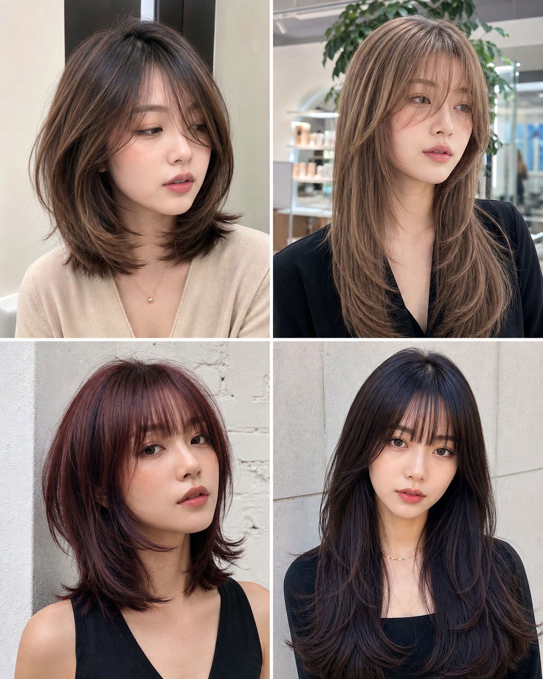 25 Butterfly Haircuts With Bangs Straight Hair Looks