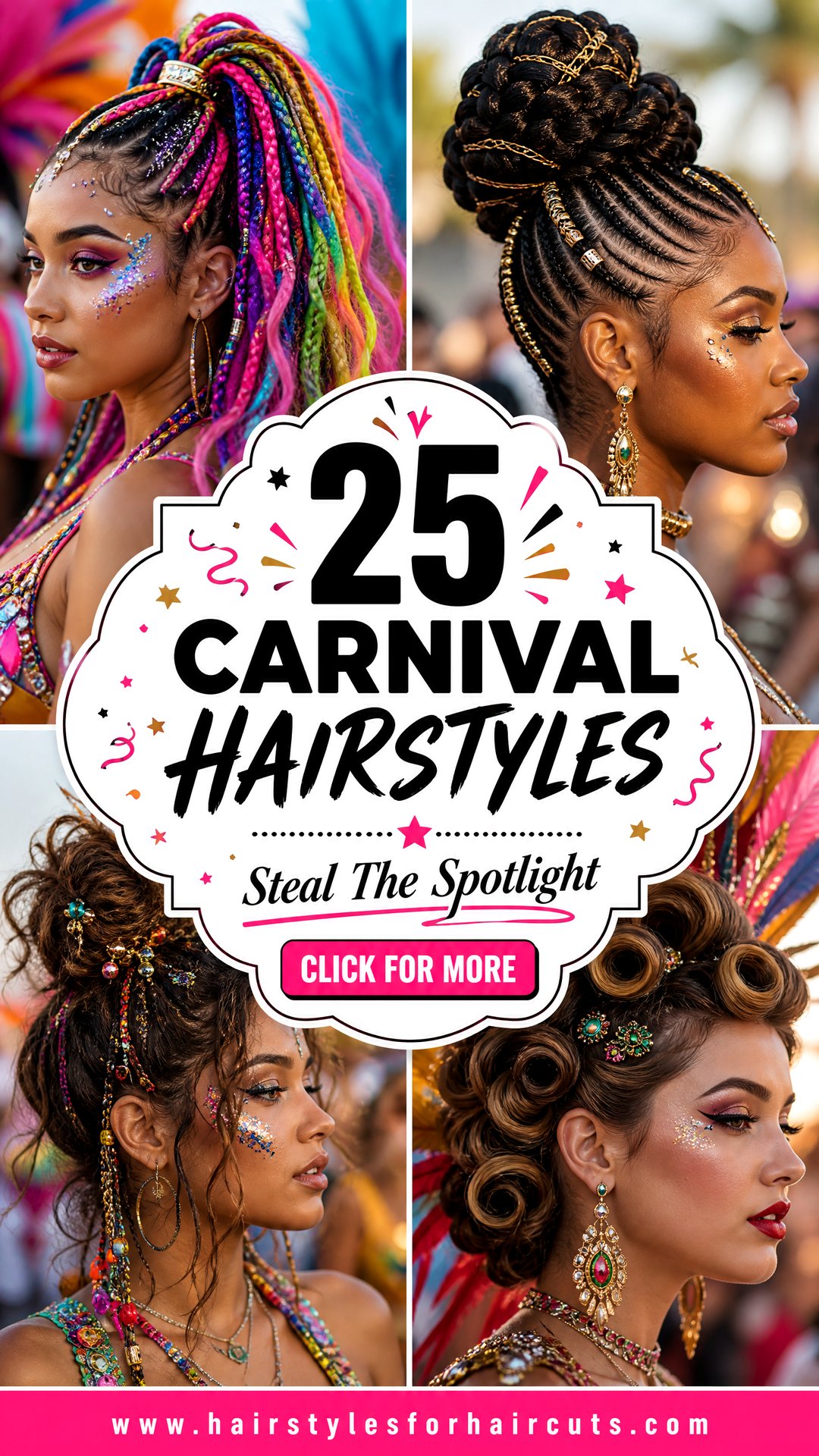 25 Carnival Hairstyles to Steal the Spotlight - 25 Carnival Hairstyles to Steal the Spotlight