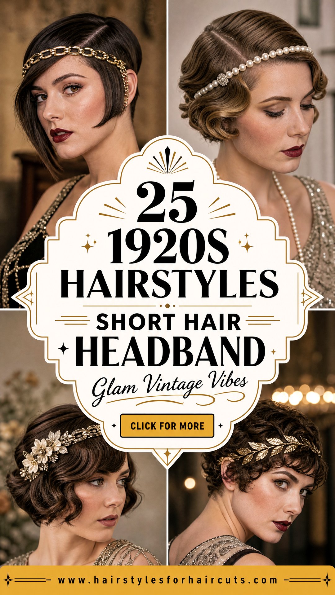25 Chic 1920s Hairstyles for Short Hair With Headband - 25 Chic 1920s Hairstyles for Short Hair With Headband