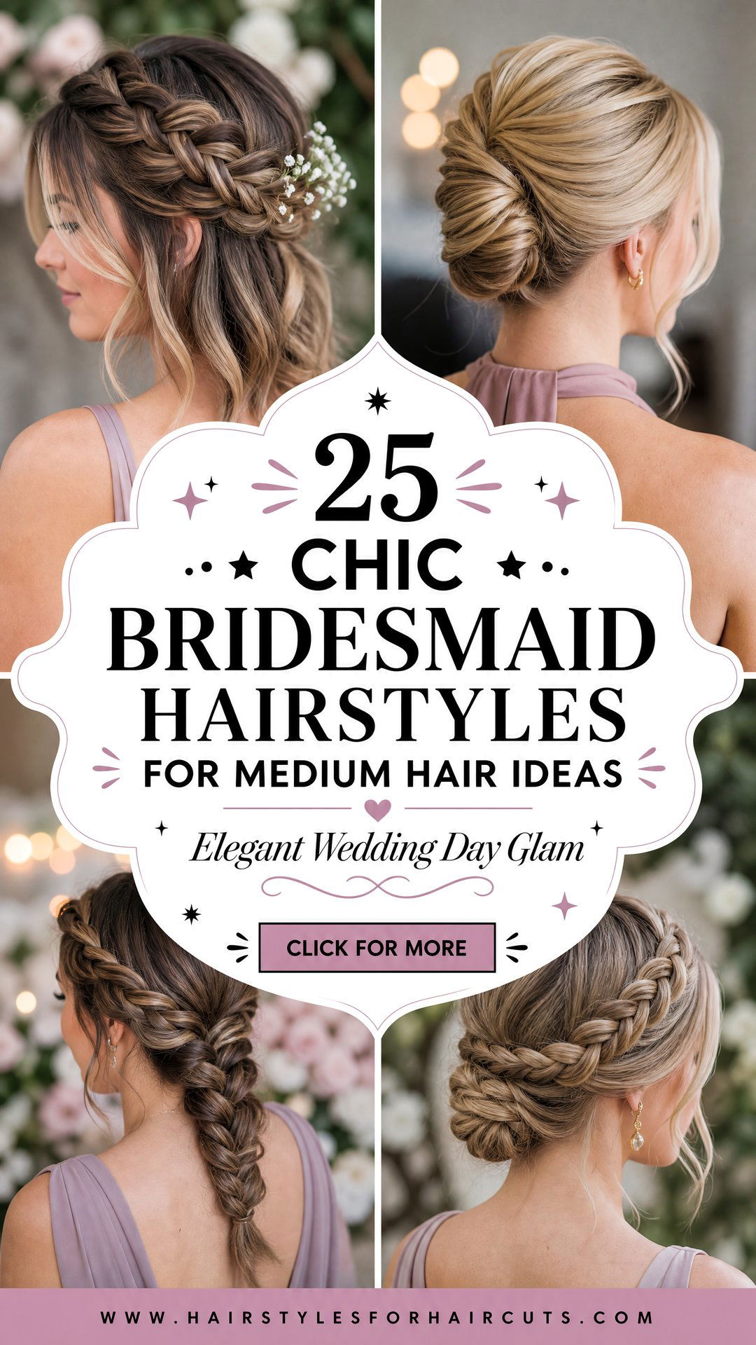 25 Chic Bridesmaid Hairstyles for Medium Hair Ideas - 25 Chic Bridesmaid Hairstyles for Medium Hair Ideas