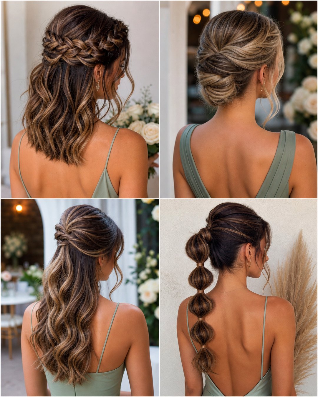 25 Chic Bridesmaid Hairstyles for Medium Hair Ideas