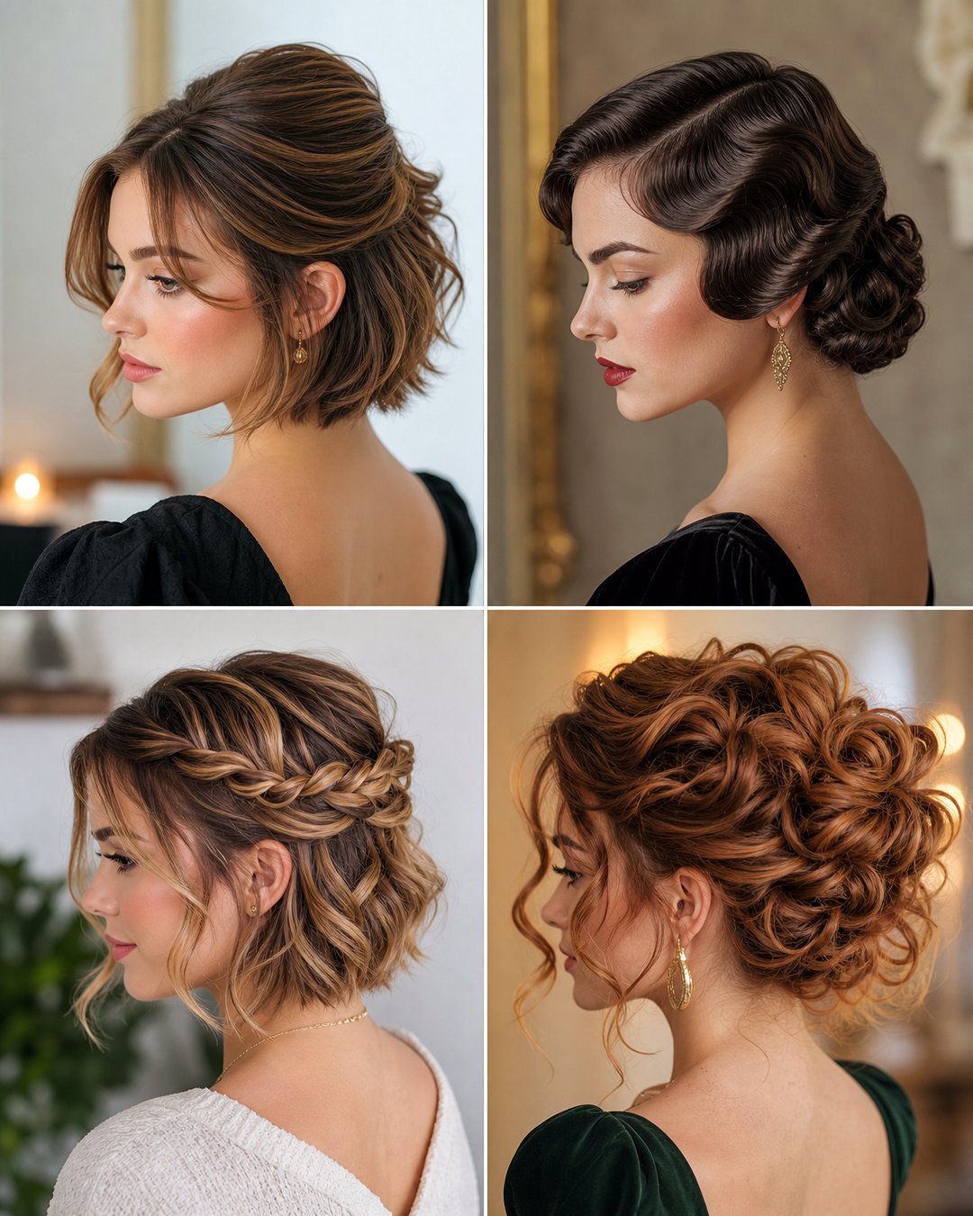 25 Chic Bridesmaid Updo Hairstyles for Short Hair Ideas