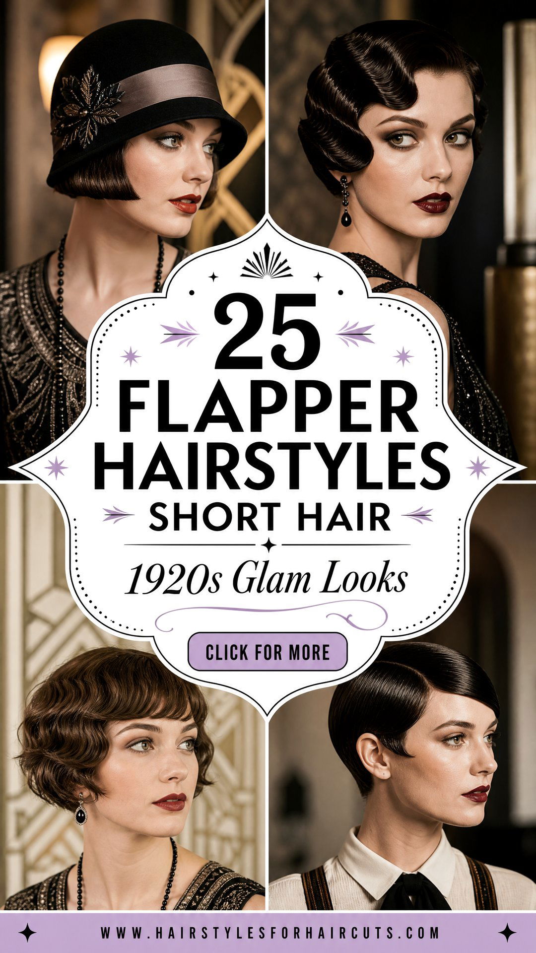 25 Chic Flapper Hairstyles Short Hair 1920s Glam Looks - 25 Chic Flapper Hairstyles Short Hair: 1920s Glam Looks