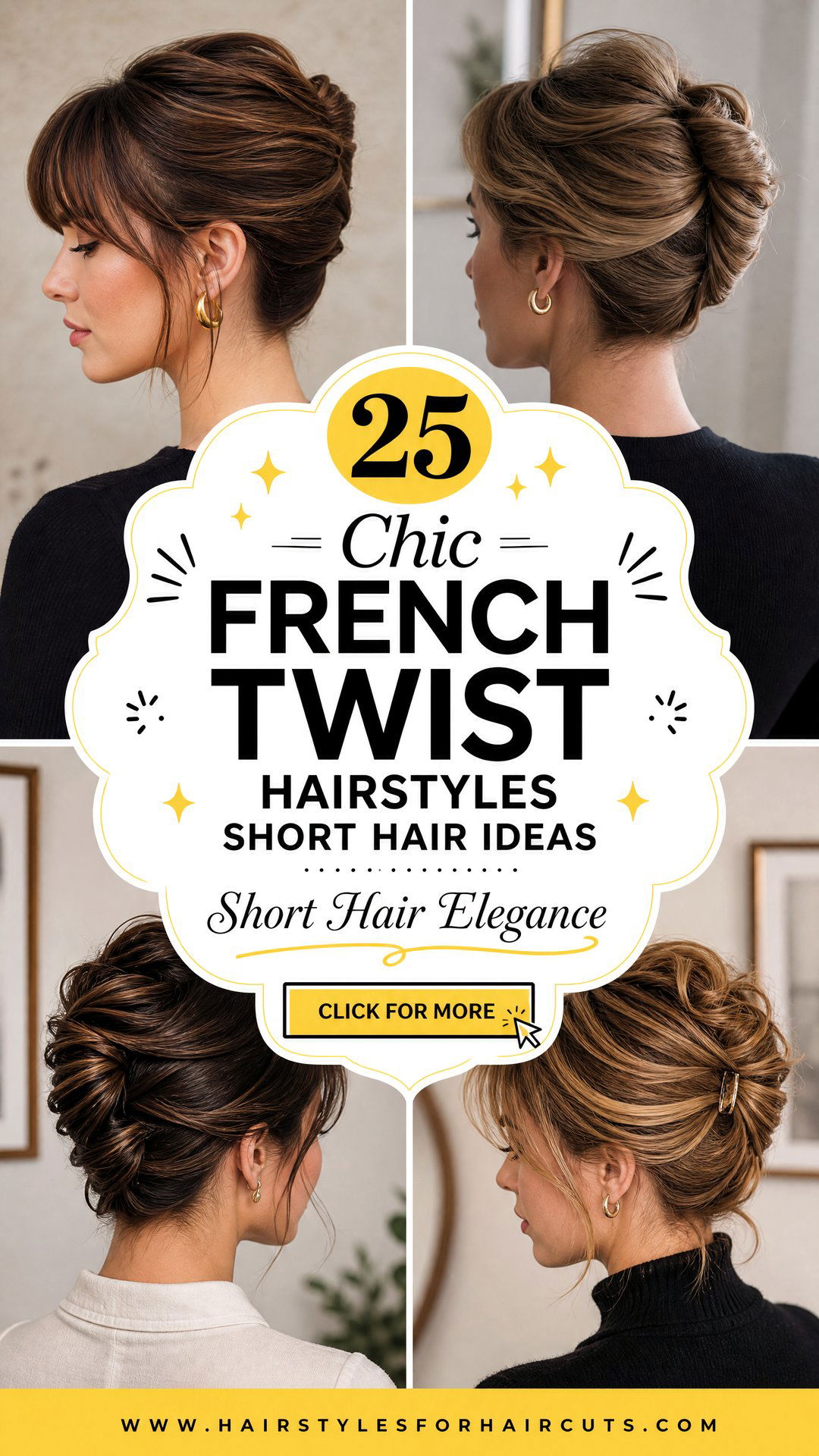 25 Chic French Twist Hairstyles Short Hair Ideas to Try - 25 Chic French Twist Hairstyles Short Hair Ideas to Try