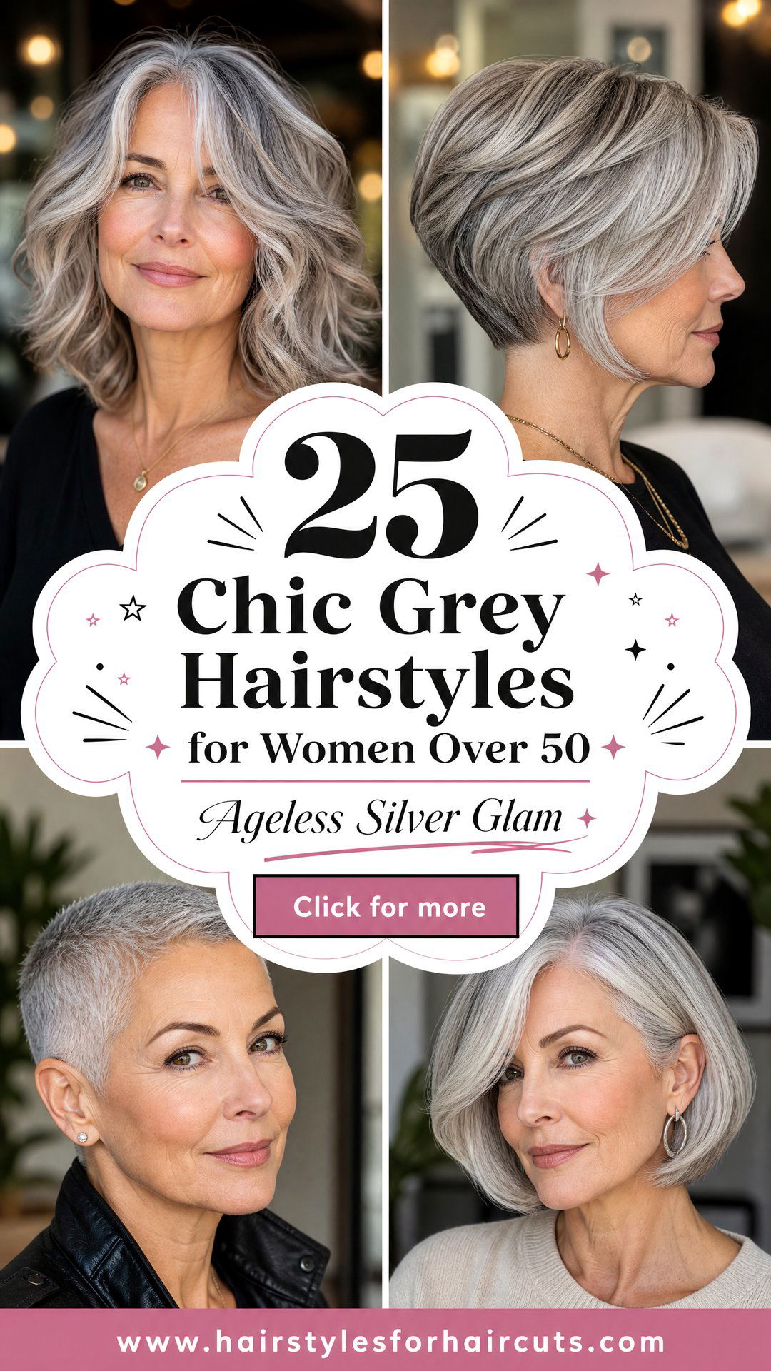 25 Chic Grey Hairstyles for Women Over 50 to Love - 25 Chic Grey Hairstyles for Women Over 50 to Love