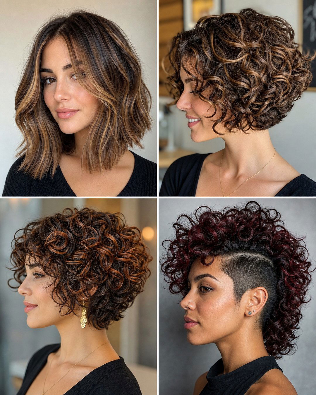 25 Chic Haircuts for Curly Hair Over 50 Women