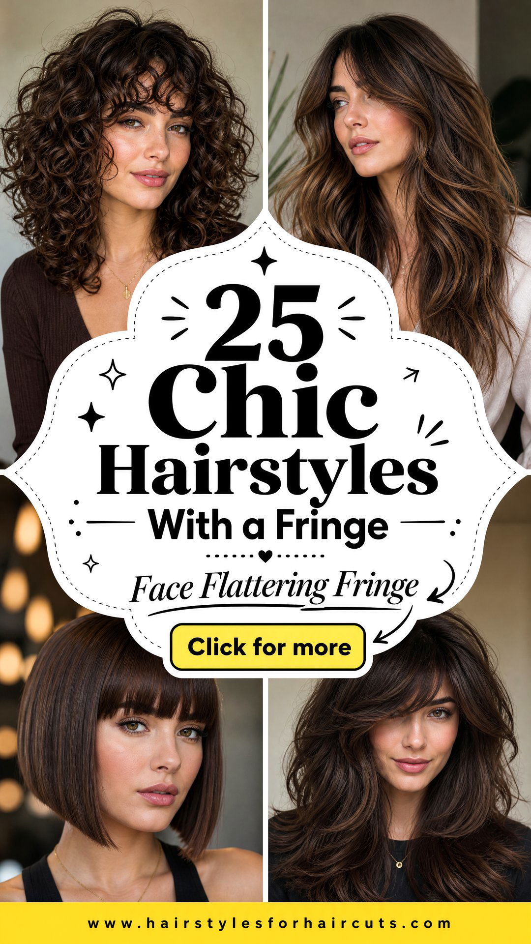 25 Chic Hairstyles With a Fringe to Flatter Any Face - 25 Chic Hairstyles With a Fringe to Flatter Any Face