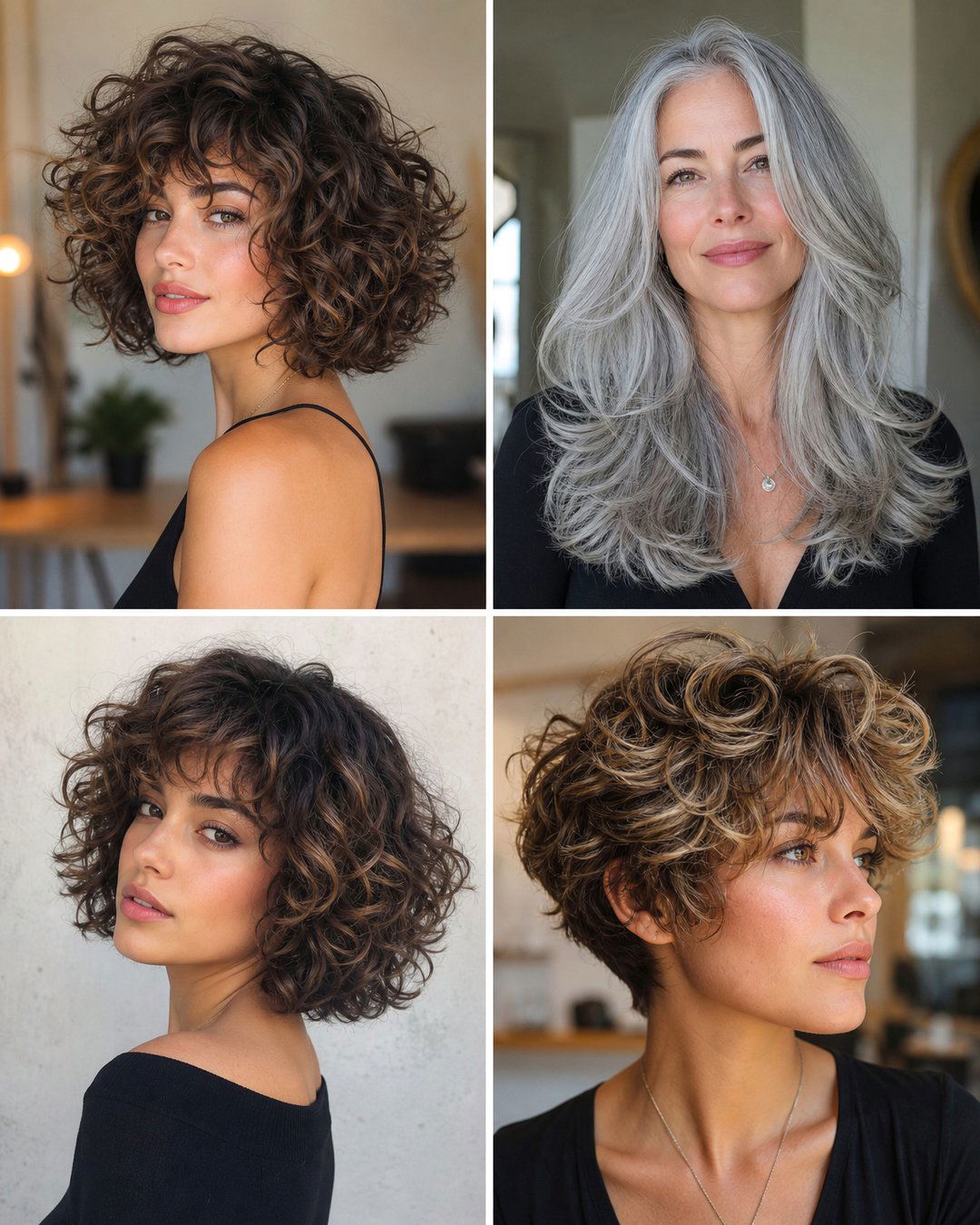 25 Chic Hairstyles for Curly Gray Hair Over 60