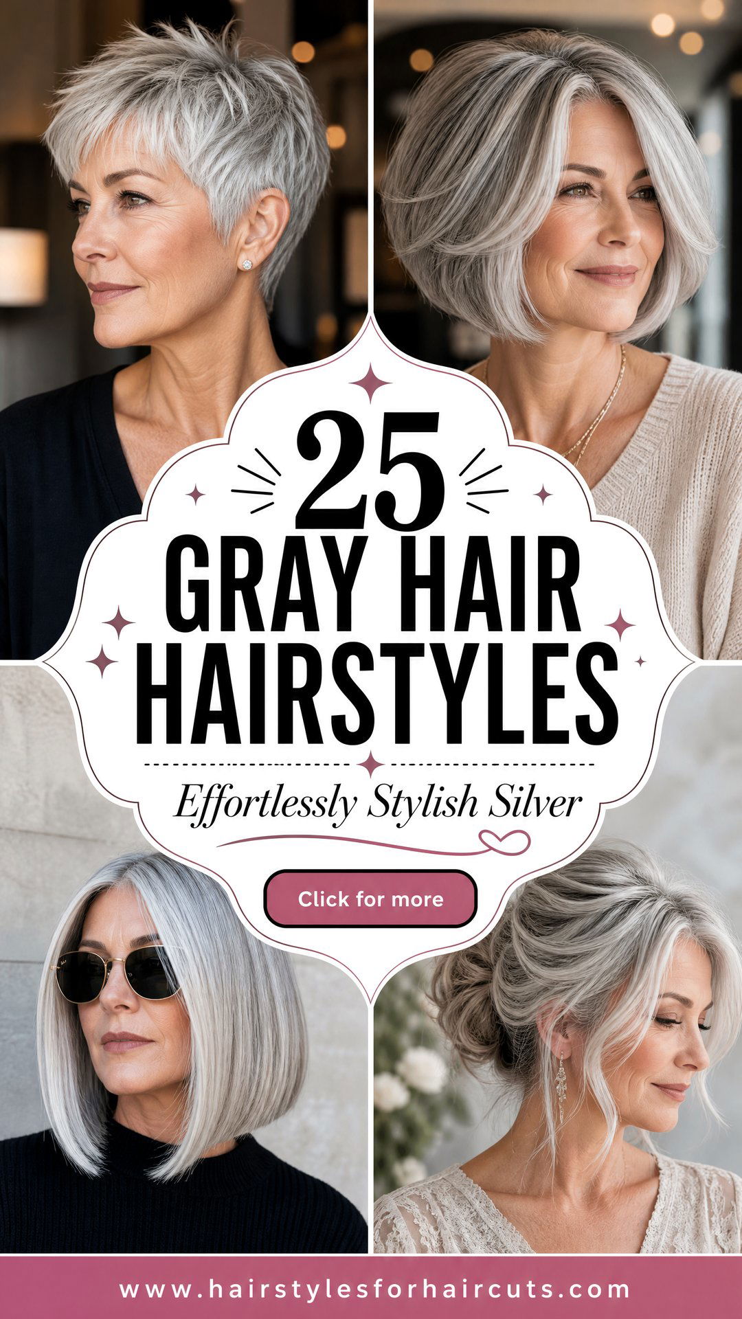 25 Chic Hairstyles for Gray Hair to Look Effortlessly Stylish - 25 Chic Hairstyles for Gray Hair to Look Effortlessly Stylish