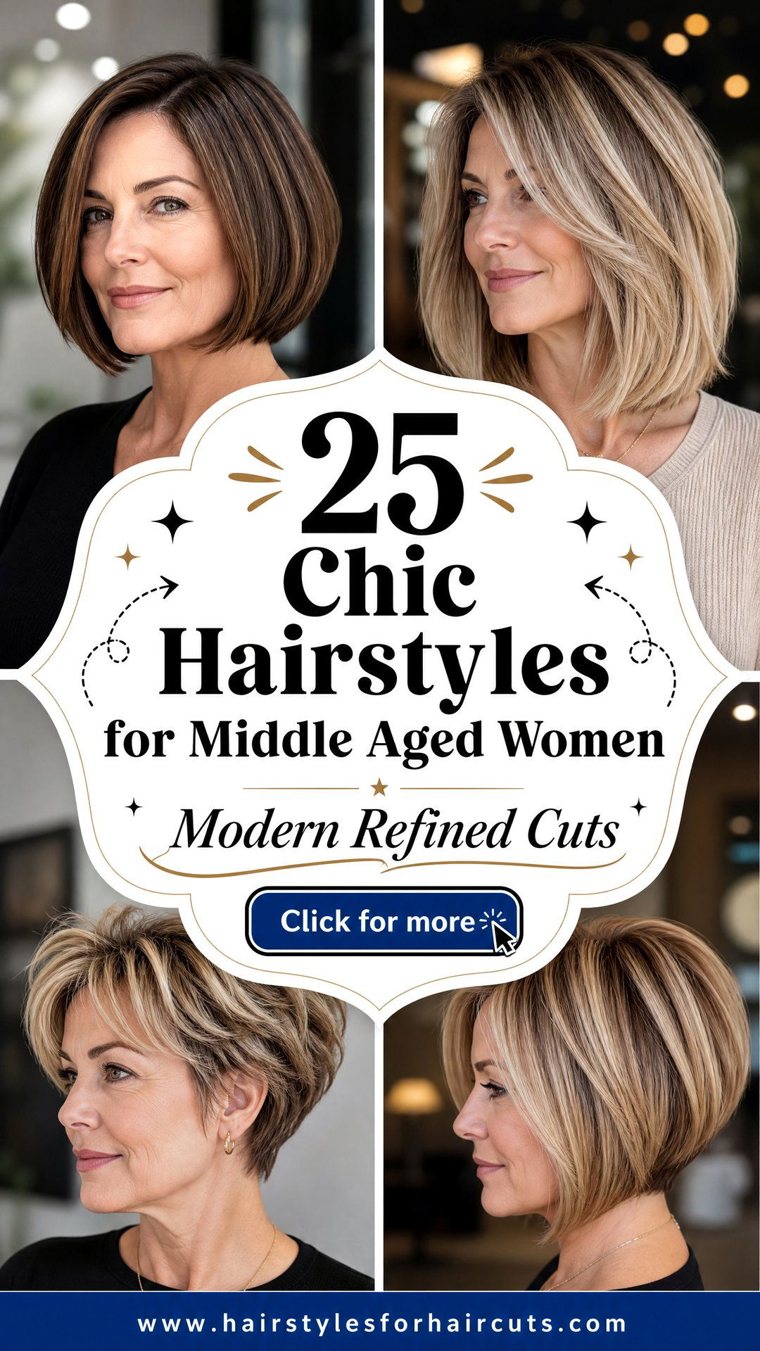 25 Chic Hairstyles for Middle Aged Women to Try - 25 Chic Hairstyles for Middle Aged Women to Try