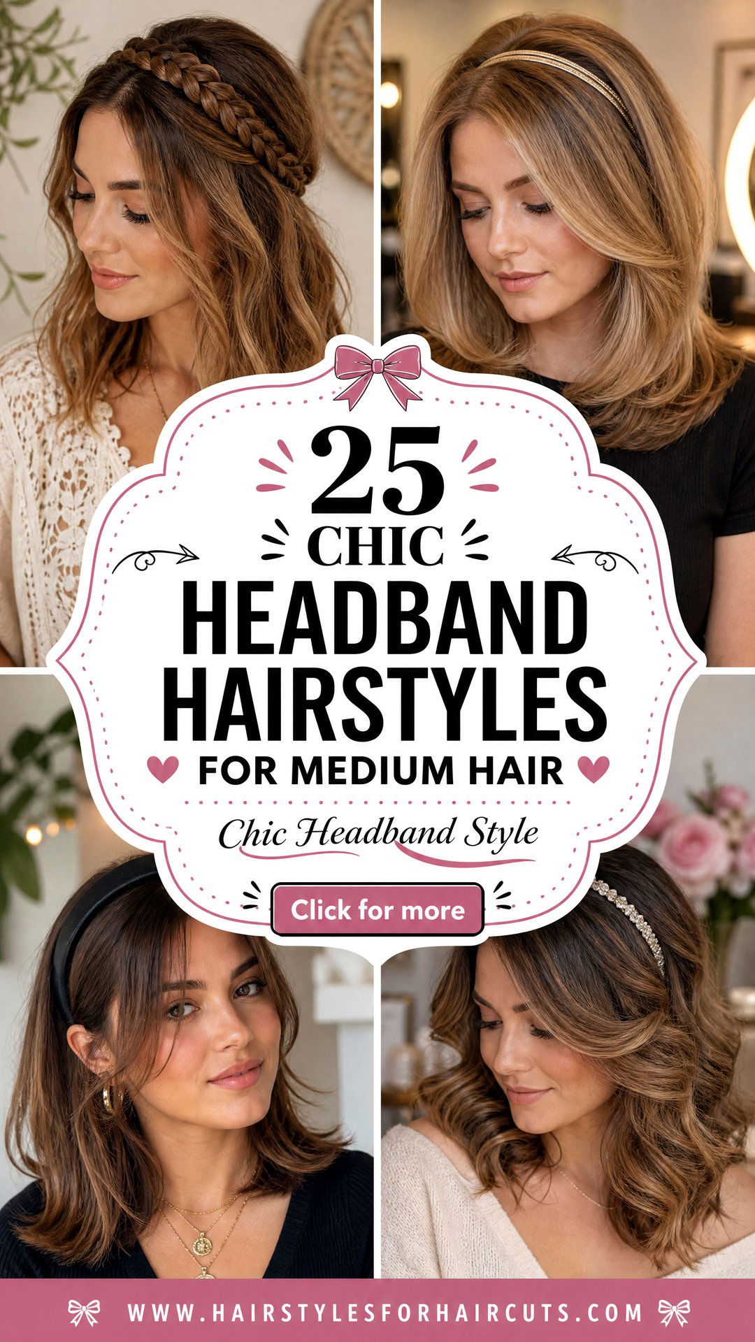 25 Chic Headband Hairstyles for Medium Hair Ideas - 25 Chic Headband Hairstyles for Medium Hair Ideas