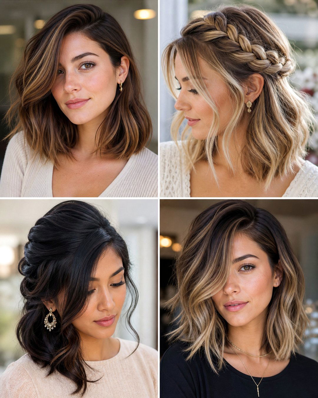 25 Chic Medium Hair Side Swept Hairstyles to Try Now