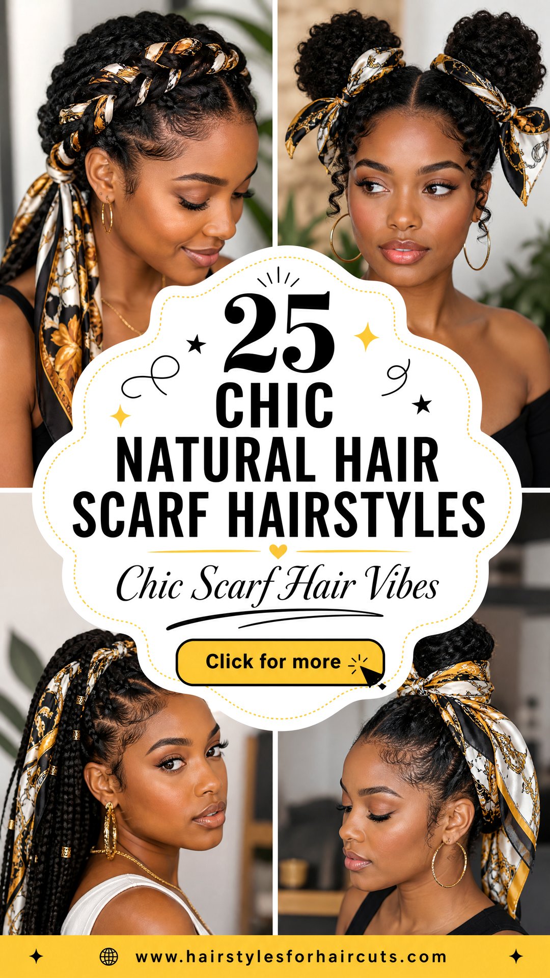 25 Chic Natural Hair Scarf Hairstyles to Try Now - 25 Chic Natural Hair Scarf Hairstyles to Try Now