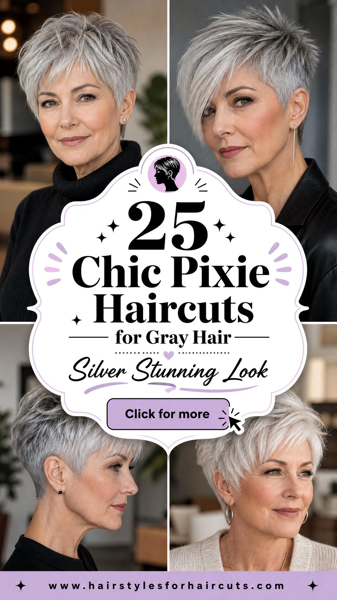 25 Chic Pixie Haircuts for Gray Hair to Inspire You - 25 Chic Pixie Haircuts for Gray Hair to Inspire You