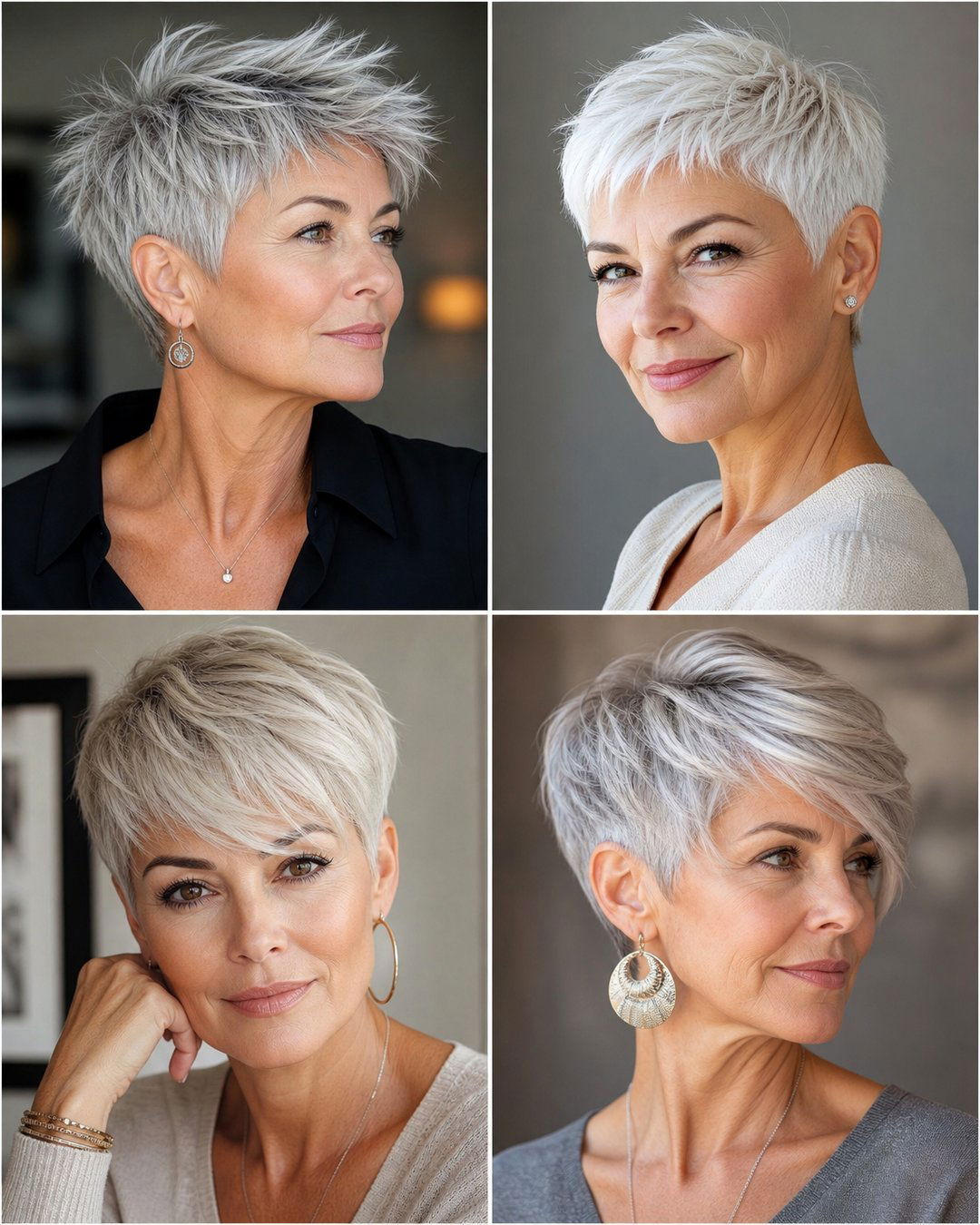 25 Chic Pixie Haircuts for Gray Hair to Inspire You