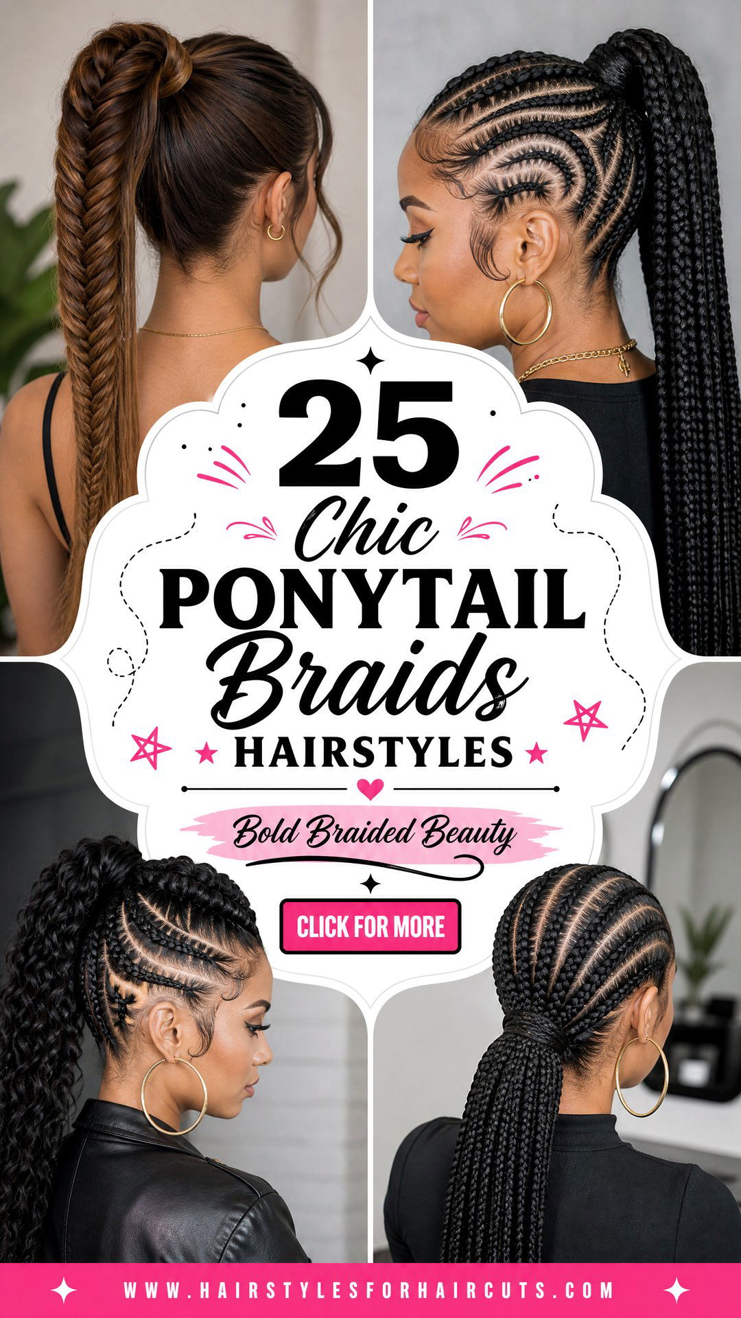 25 Chic Ponytail Braids Hairstyles for Black Hair - 25 Chic Ponytail Braids Hairstyles for Black Hair