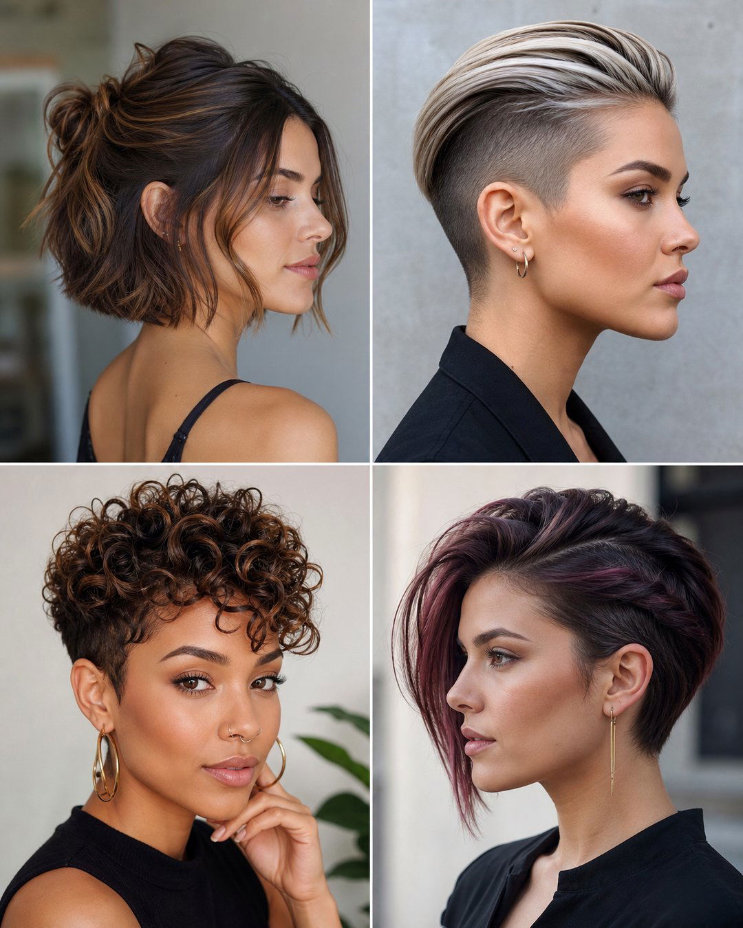 25 Chic Pulled Back Hairstyles for Short Hair to Try