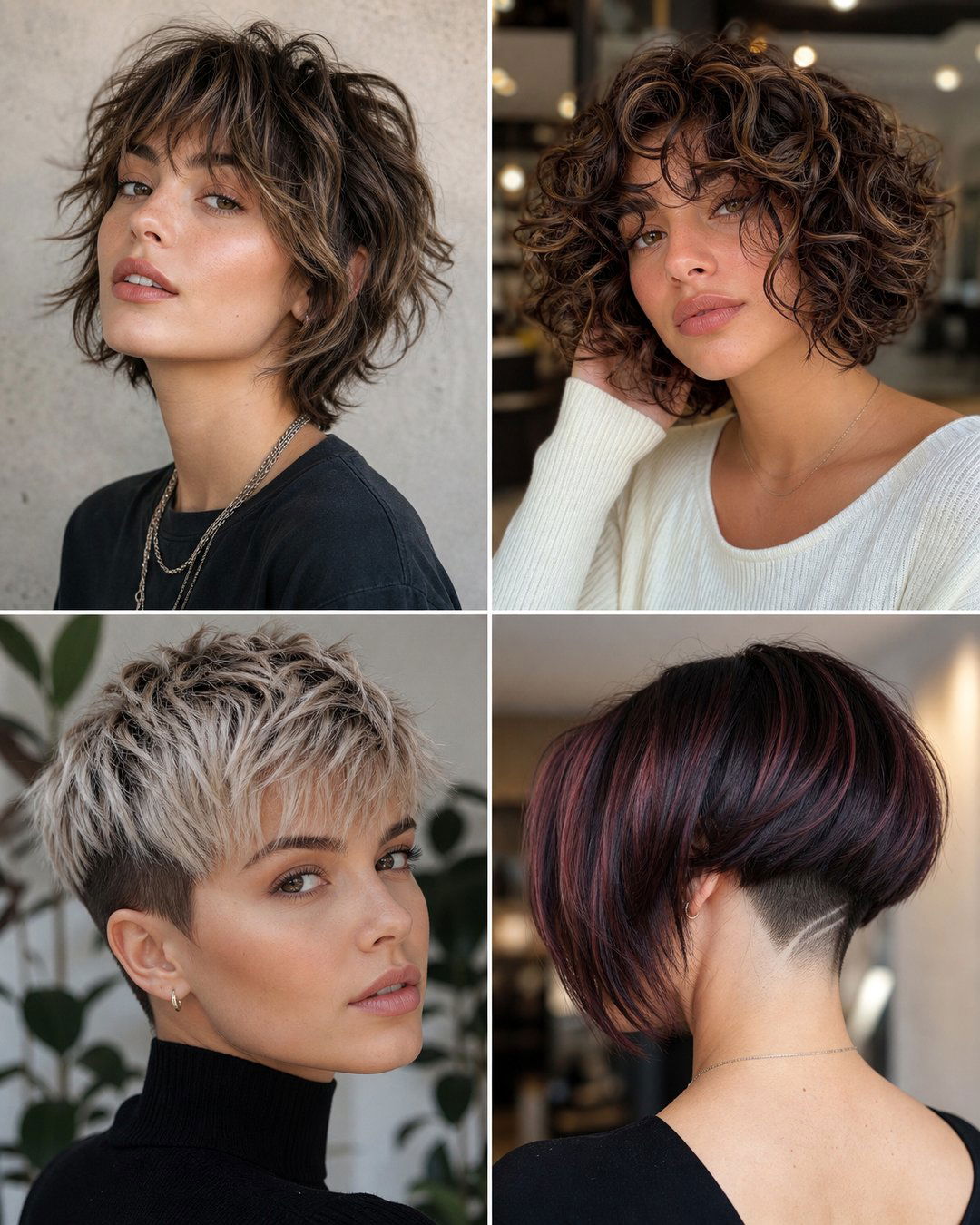 25 Chic Short Haircuts for Round Face Black Woman Looks