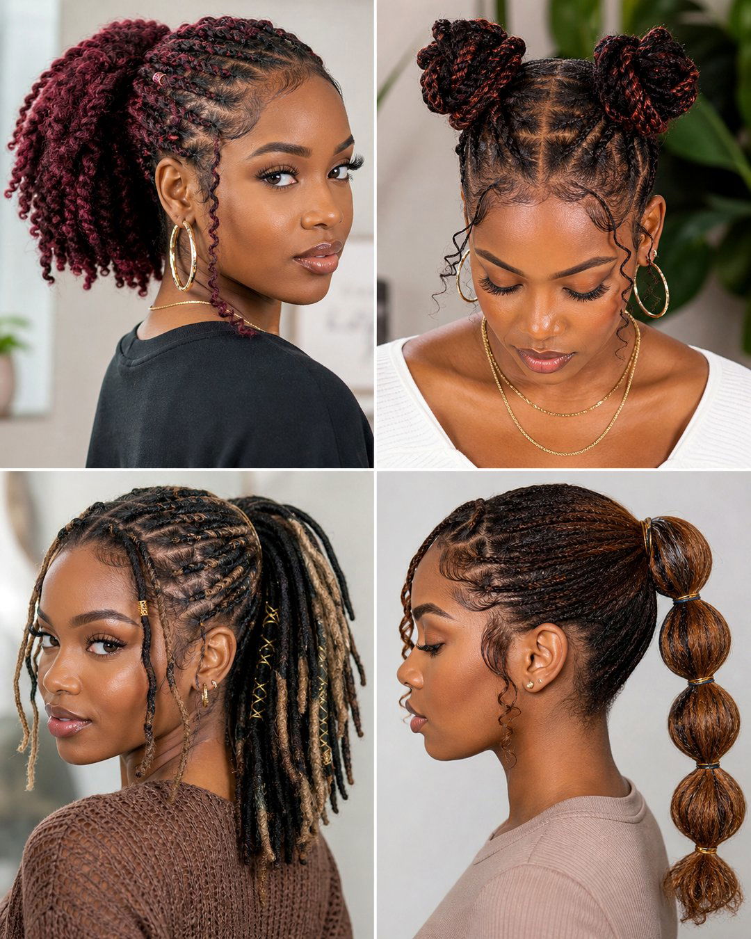 25 Chic Short Ponytail Hairstyles for Black Hair