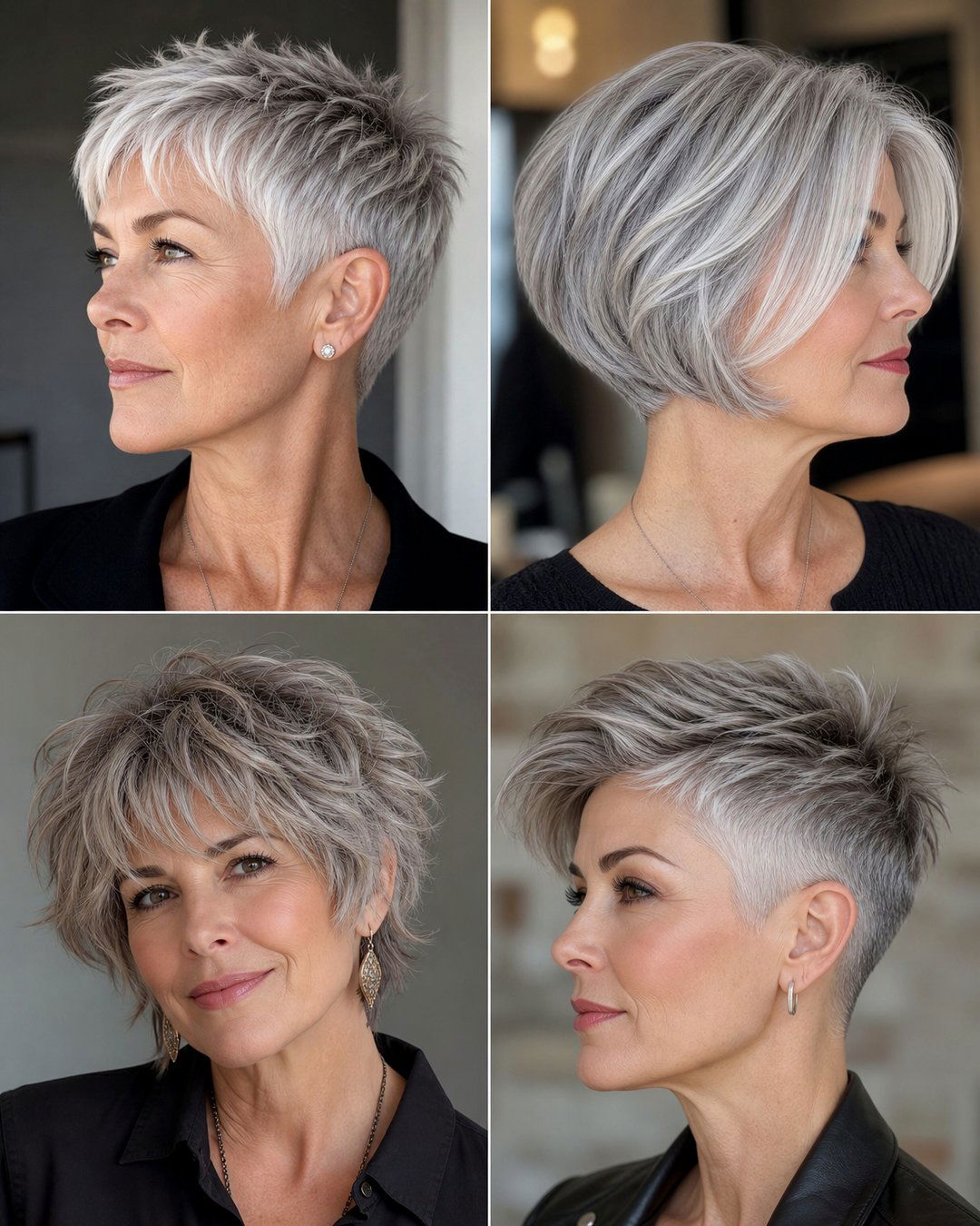 25 Chic Thin Grey Hairstyles for a Stunning Modern Look