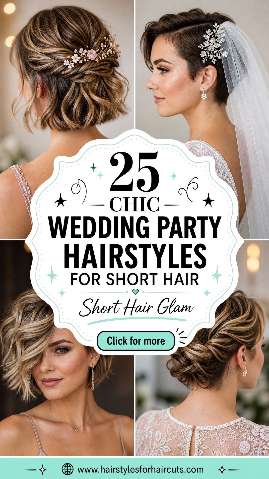 25 Chic Wedding Party Hairstyles for Short Hair - 25 Chic Wedding Party Hairstyles for Short Hair