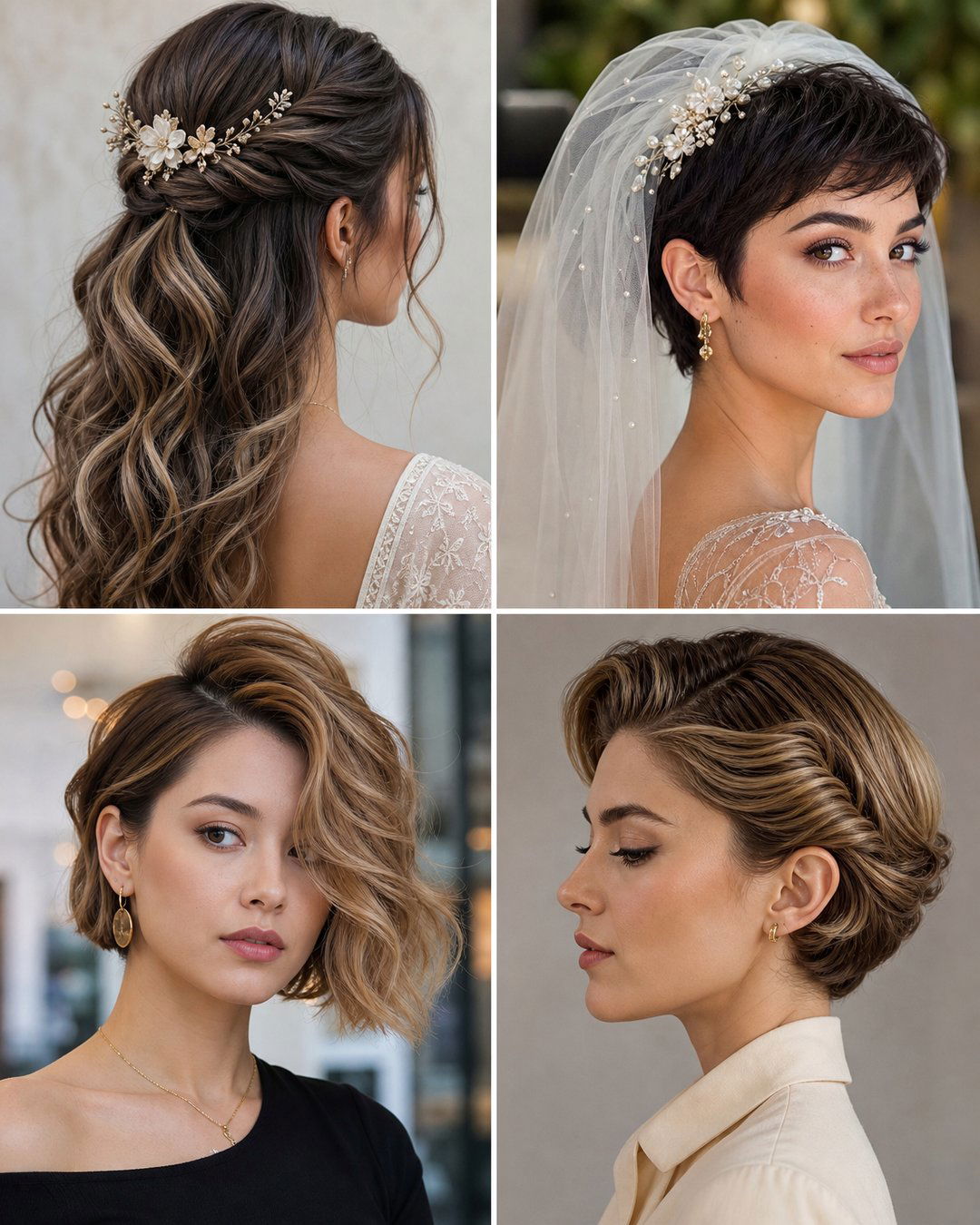 25 Chic Wedding Party Hairstyles for Short Hair
