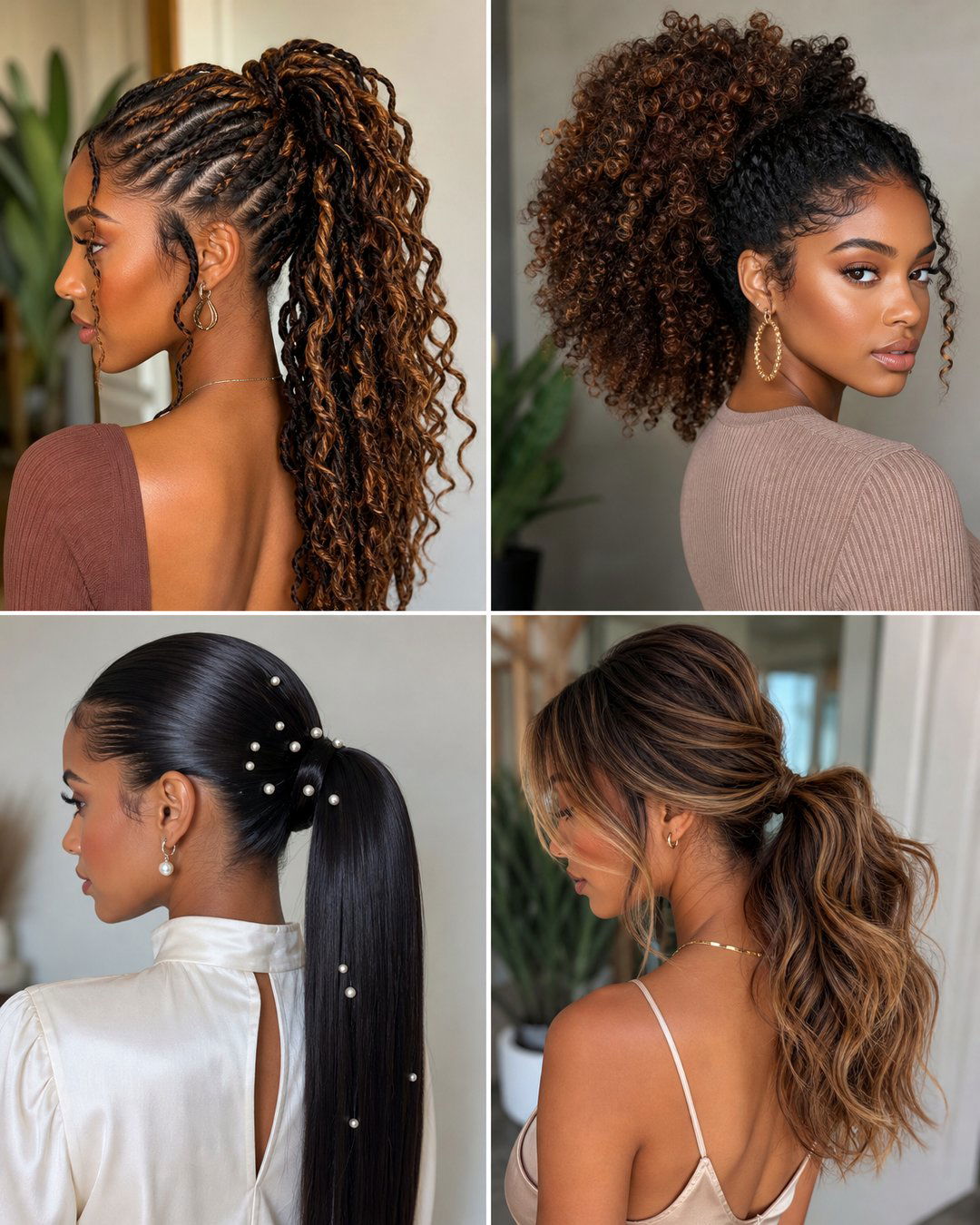 25 Chic Wedding Ponytail Hairstyles for Black Hair