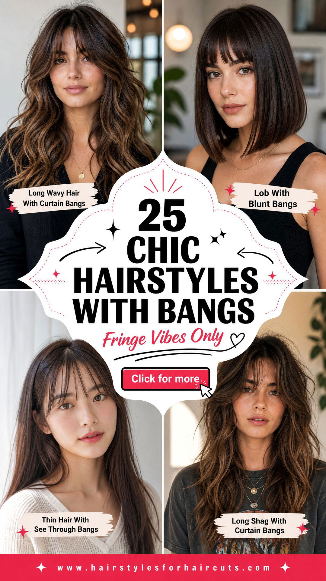 25 Chic Womens Hairstyles With Bangs to Try Now - 25 Chic Women’s Hairstyles With Bangs to Try Now