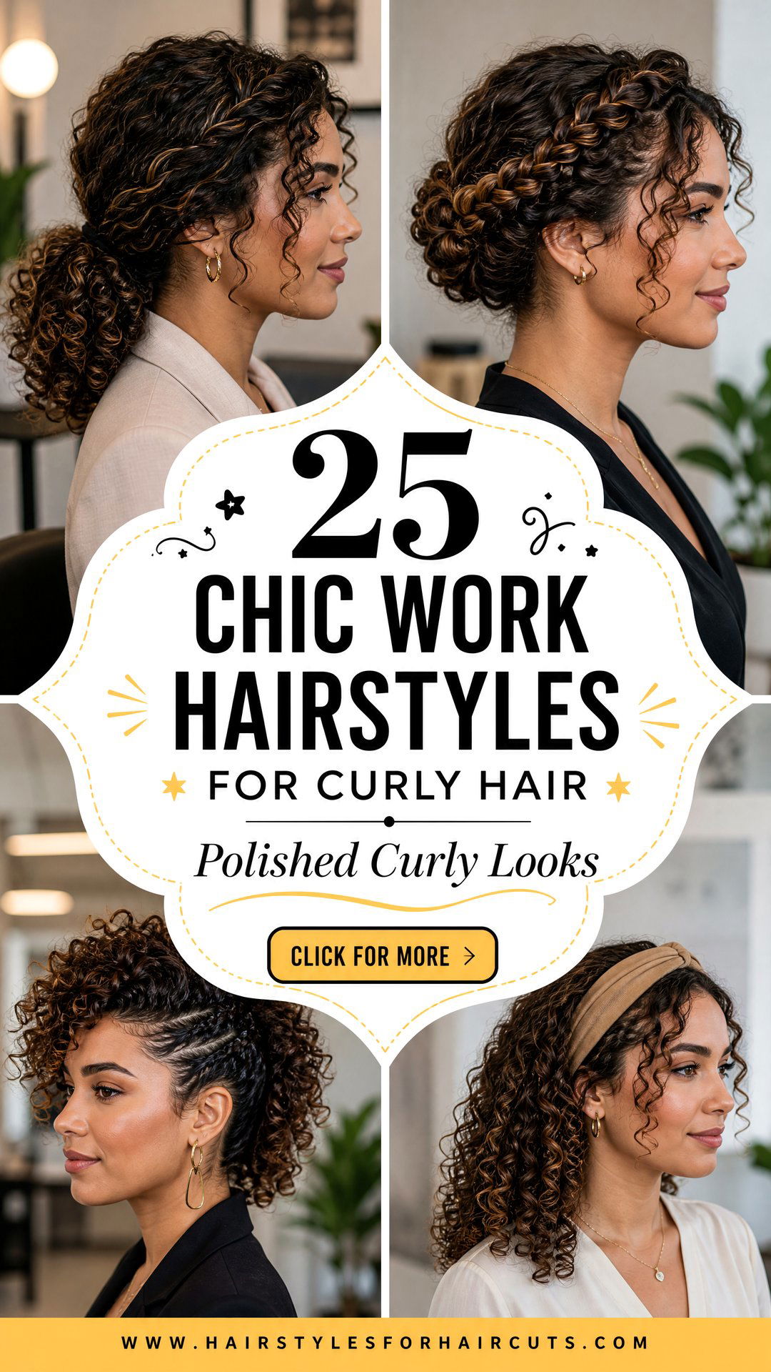25 Chic Work Hairstyles for Curly Hair to Try - 25 Chic Work Hairstyles for Curly Hair to Try