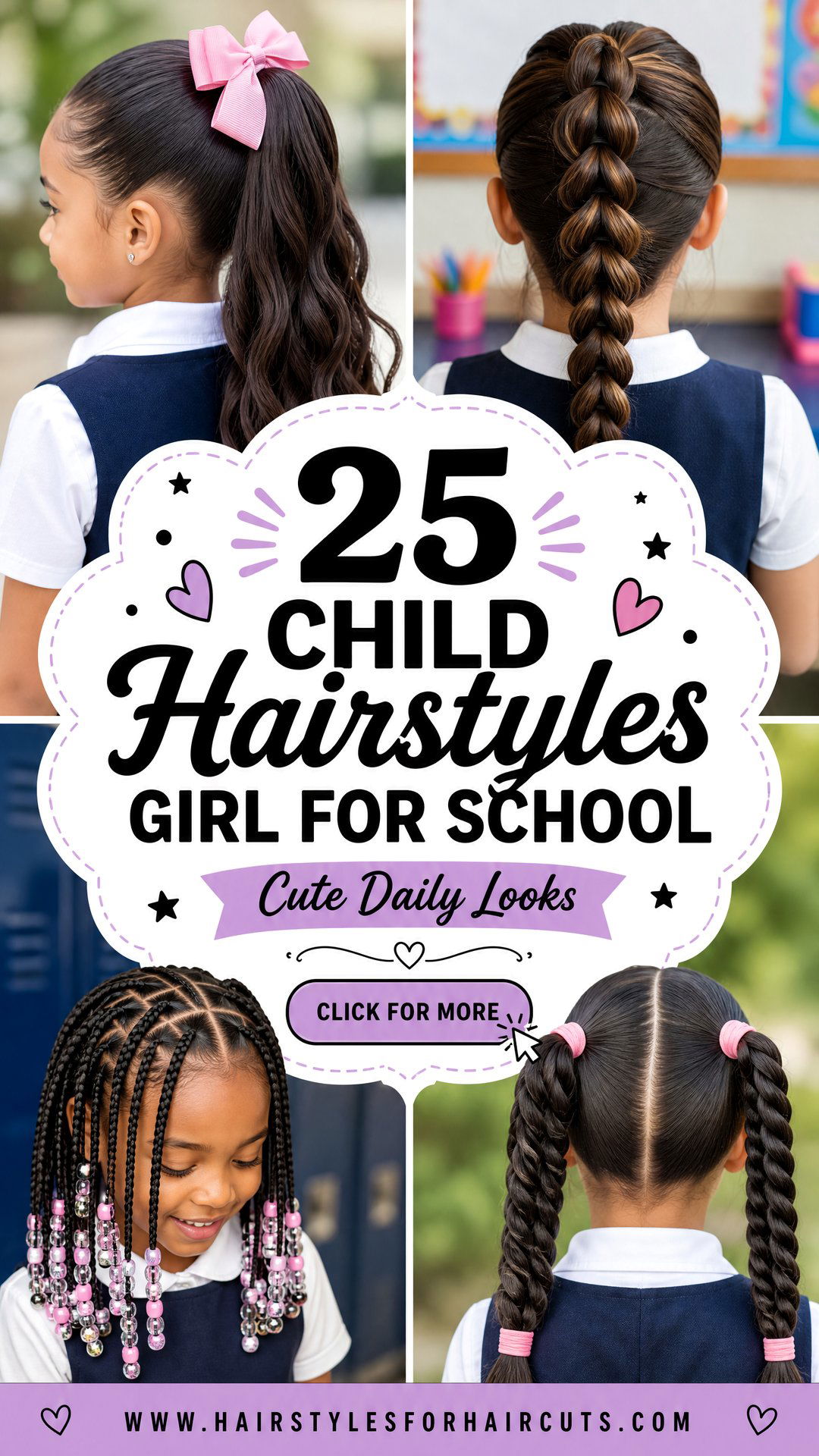 25 Child Hairstyles Girl for School Cute Daily Looks - 25 Child Hairstyles Girl for School: Cute Daily Looks