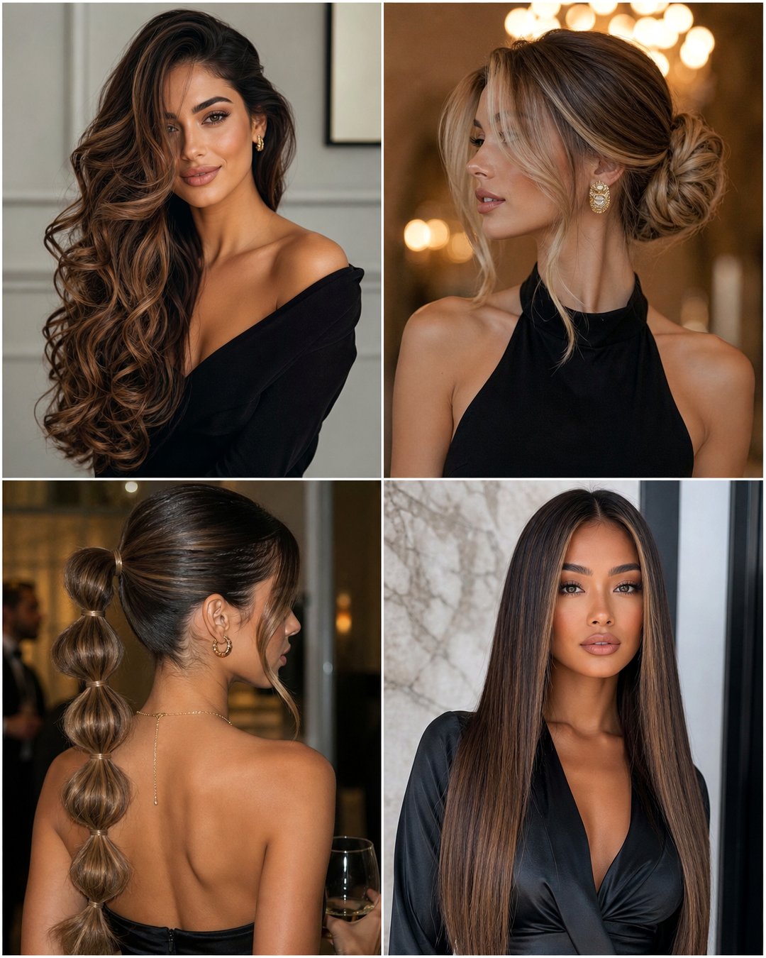 25 Cocktail Hairstyles for Long Hair to Wow at Parties