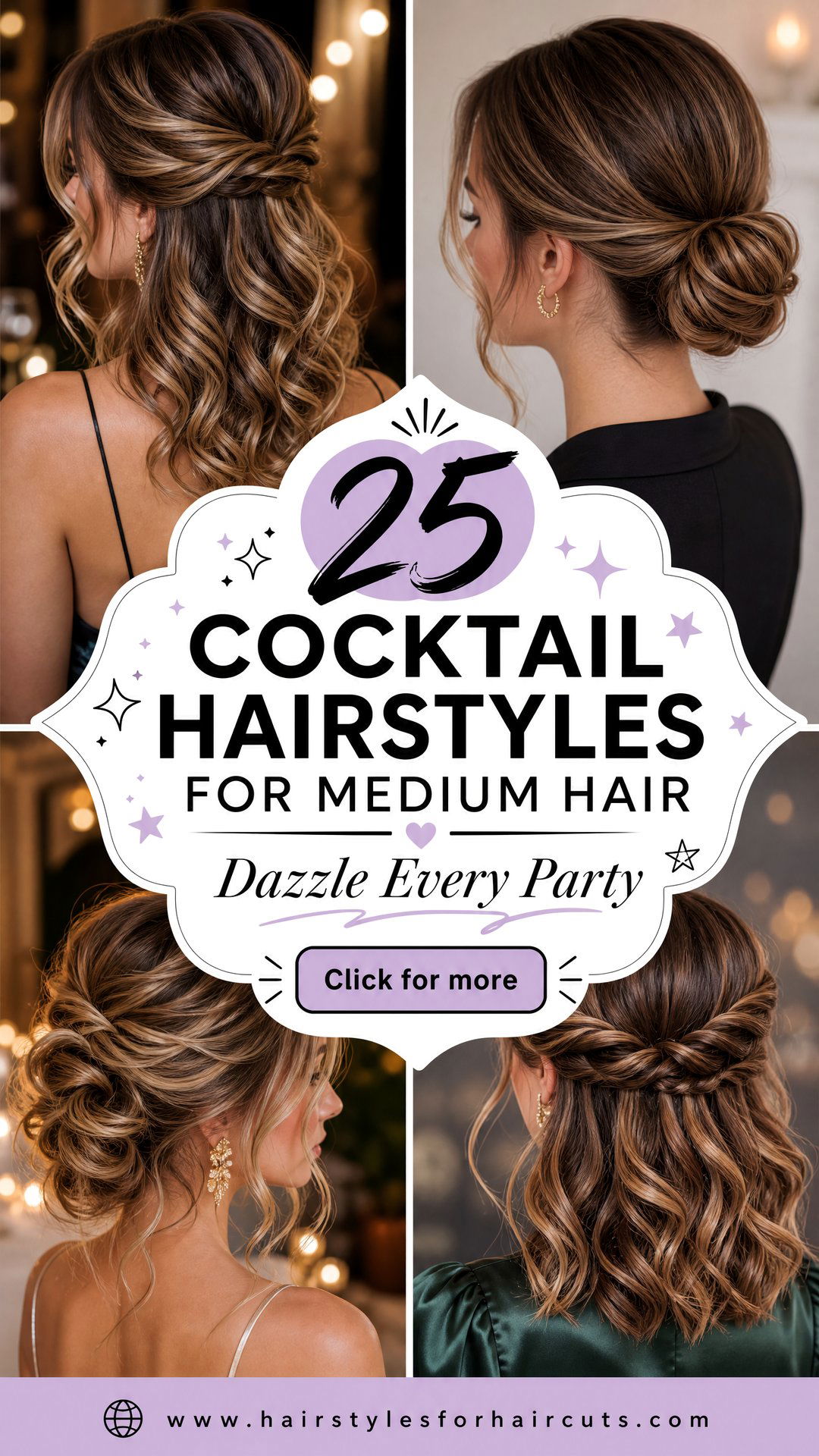 25 Cocktail Hairstyles for Medium Hair to Dazzle - 25 Cocktail Hairstyles for Medium Hair to Dazzle