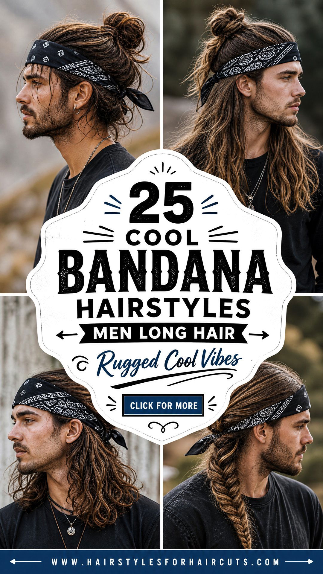25 Cool Bandana Hairstyles Men Long Hair Will Love - 25 Cool Bandana Hairstyles Men Long Hair Will Love