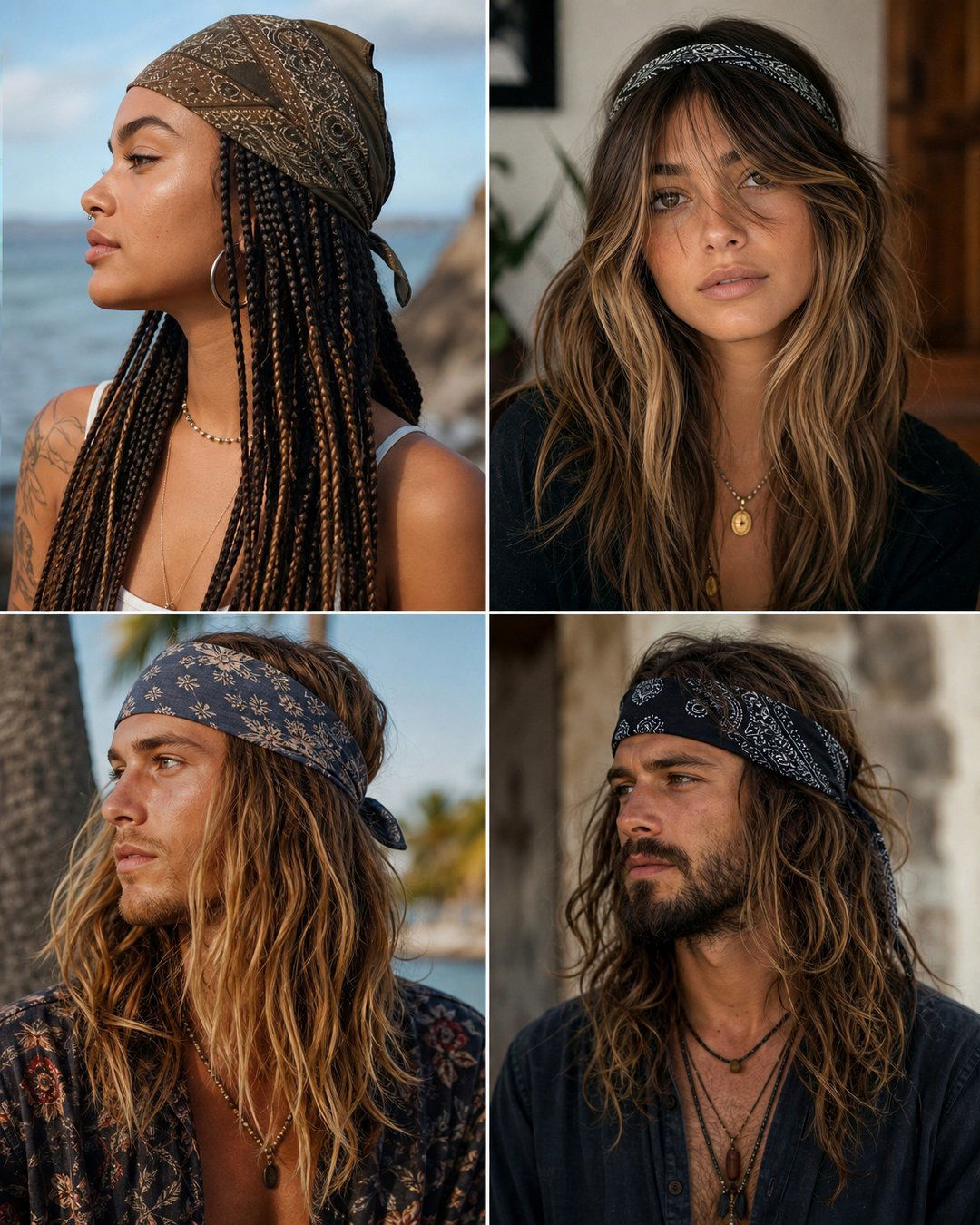 25 Cool Bandana Hairstyles Men Long Hair Will Love