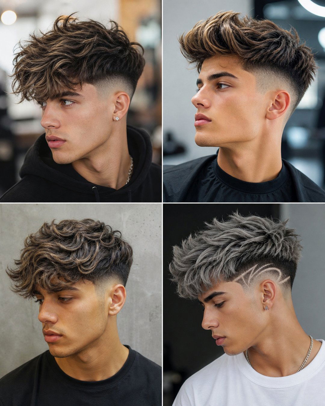25 Cool Fluffy Hair Fade Haircuts for a Modern Look