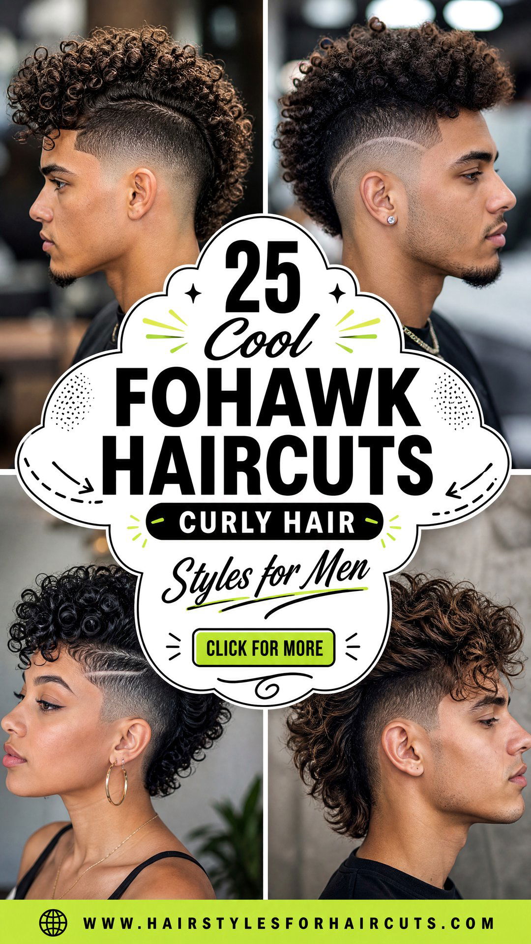 25 Cool Fohawk Haircuts Curly Hair Styles for Men - 25 Cool Fohawk Haircuts Curly Hair Styles for Men