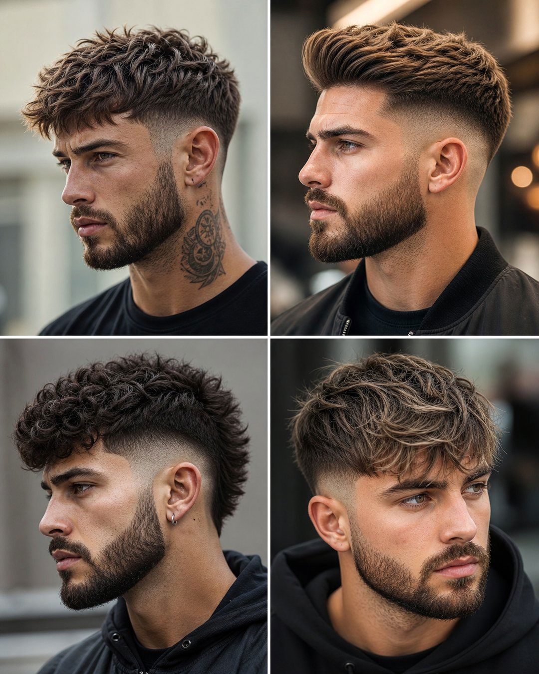 25 Cool Short Haircuts With Beard Styles for Men