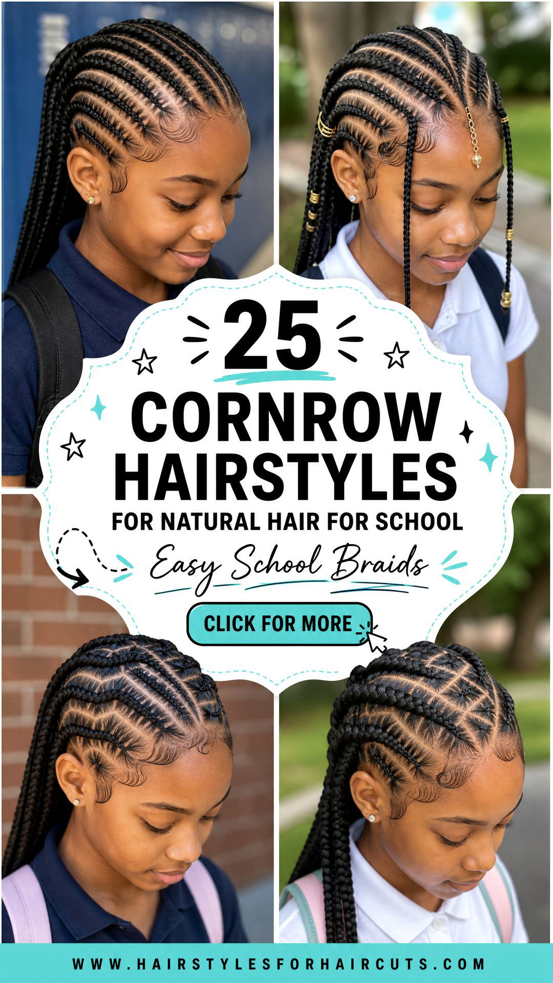25 Cornrow Hairstyles for Natural Hair for School - 25 Cornrow Hairstyles for Natural Hair for School