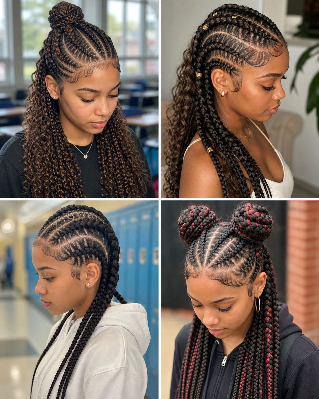 25 Cornrow Hairstyles for Natural Hair for School