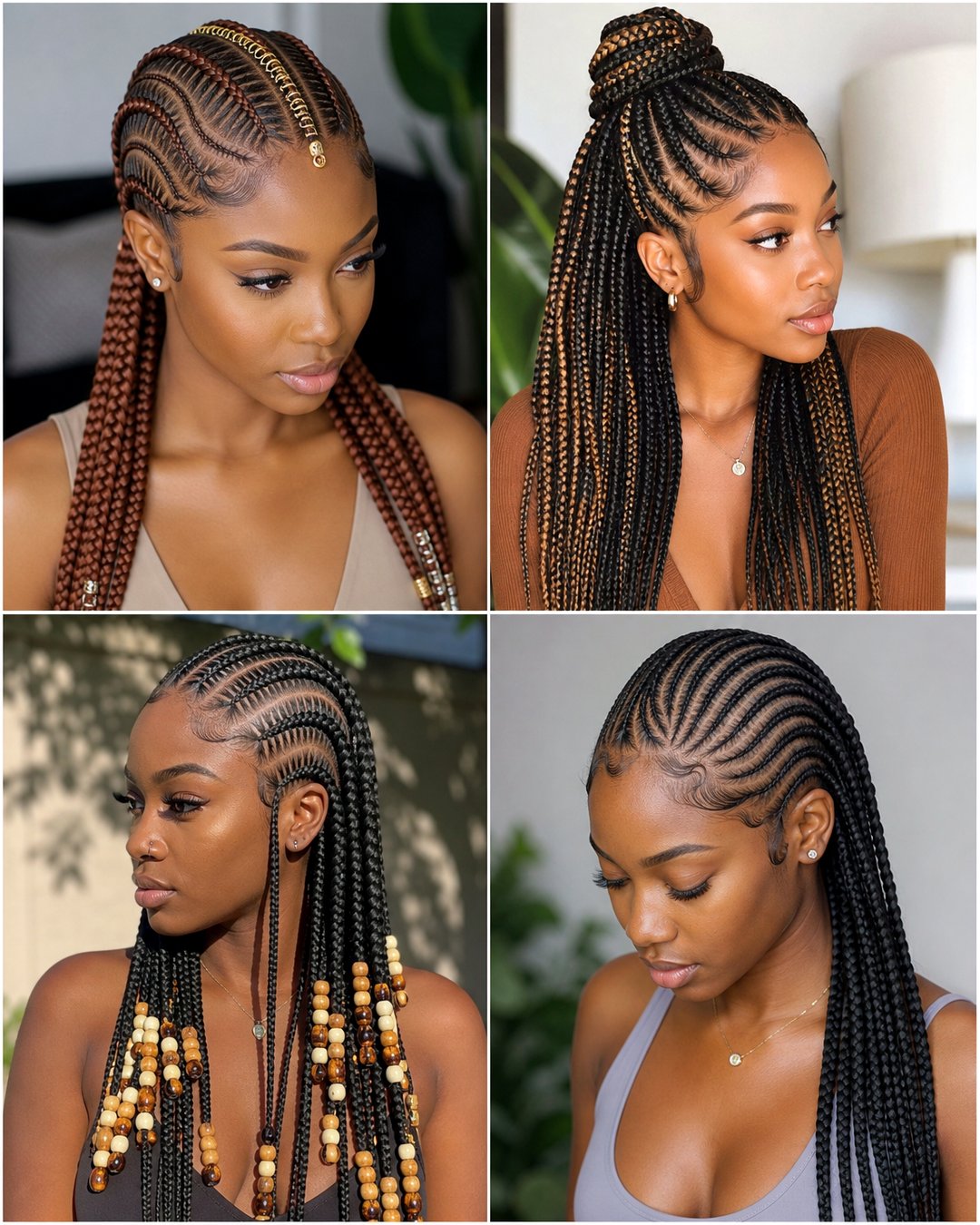 25 Cornrow Hairstyles with Natural Hair Inspos