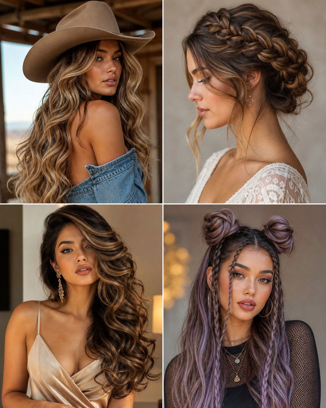25 Country Hairstyles for Long Hair Youll Love