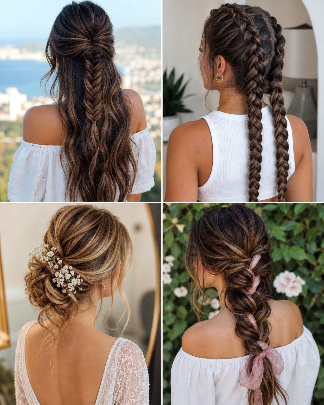 25 Country Wedding Hairstyles for Long Hair Brides