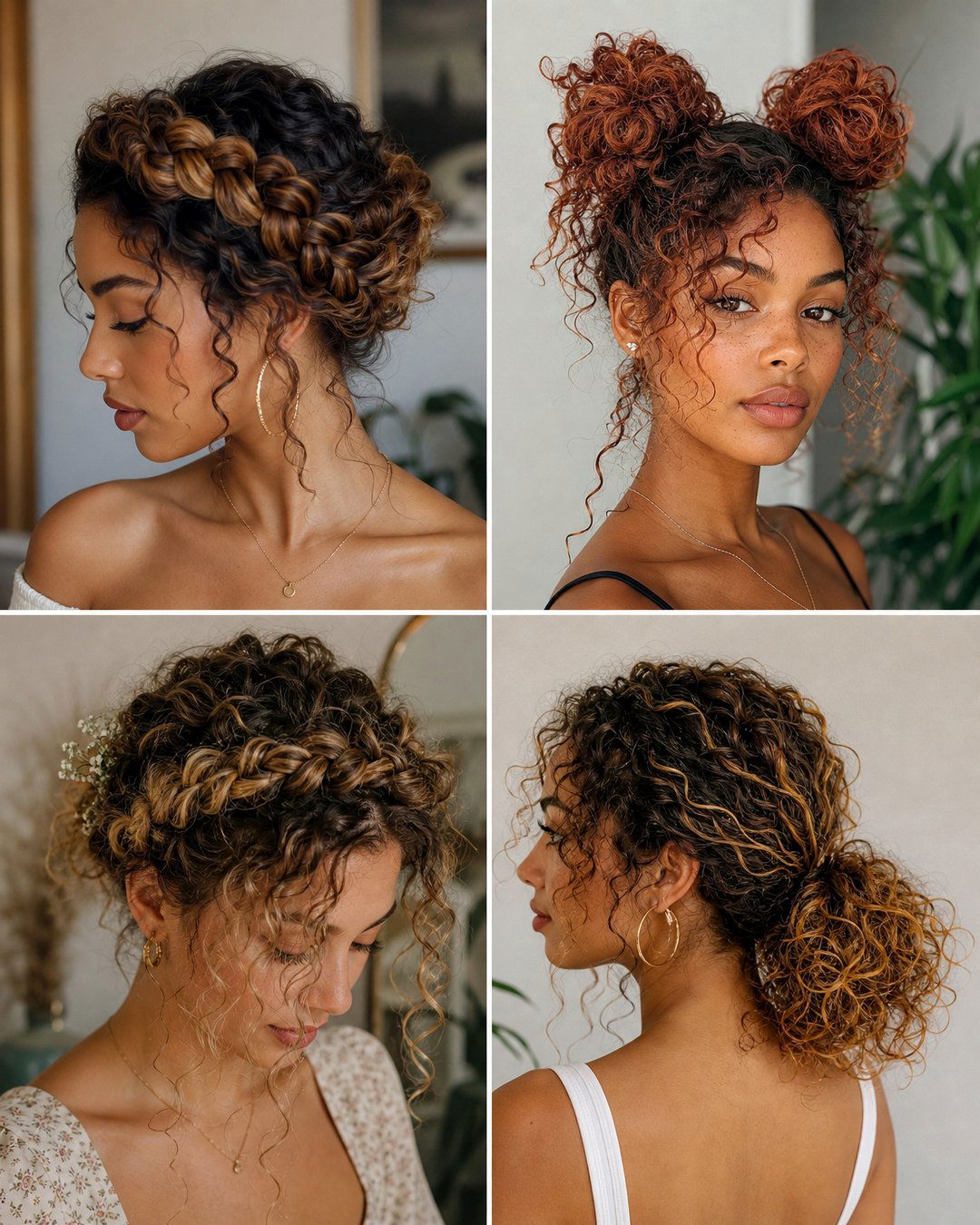 25 Curly Hair Up Hairstyles for Elegant Everyday Looks