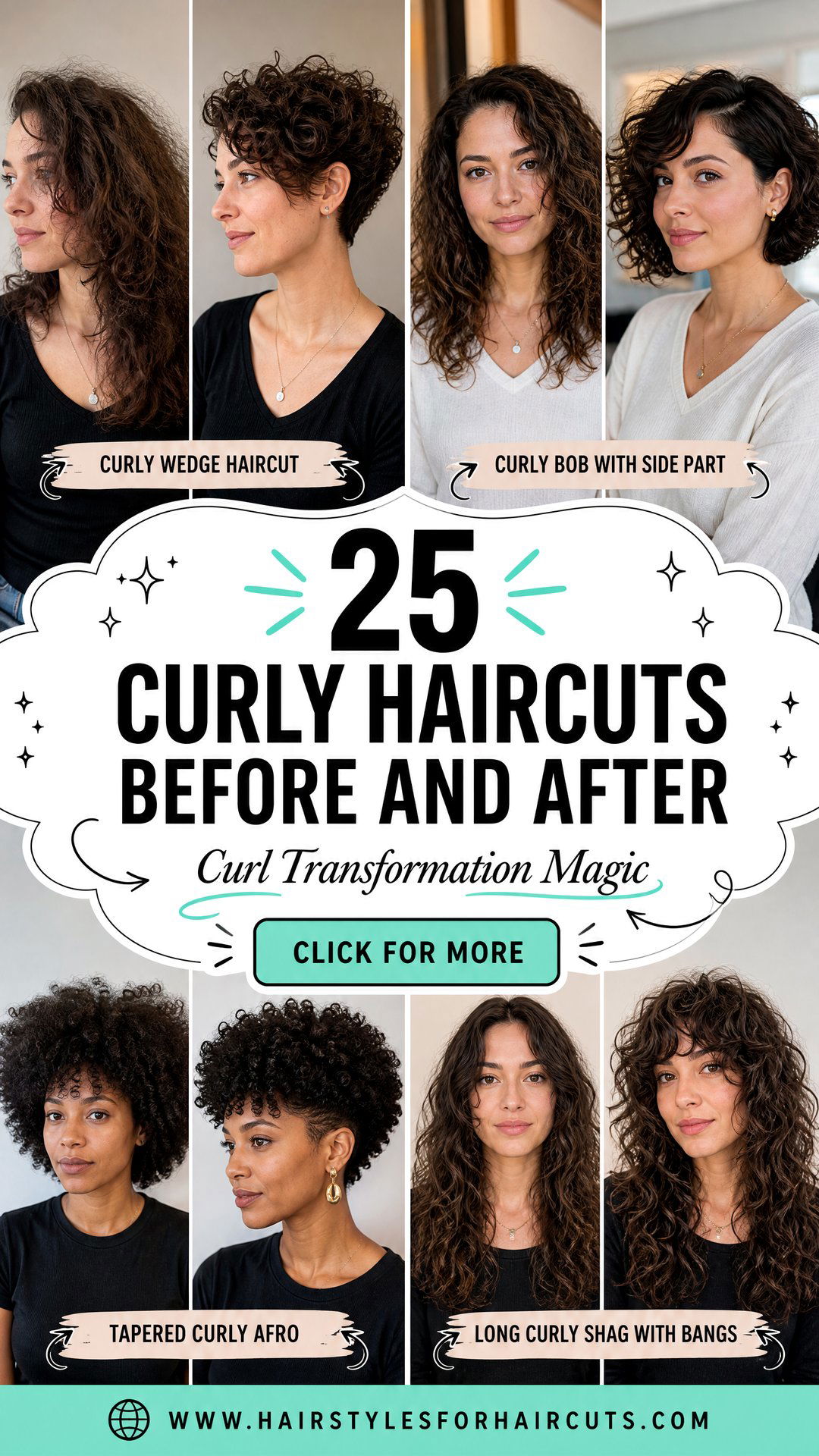 25 Curly Haircuts Before and After Transformations - 25 Curly Haircuts Before and After Transformations