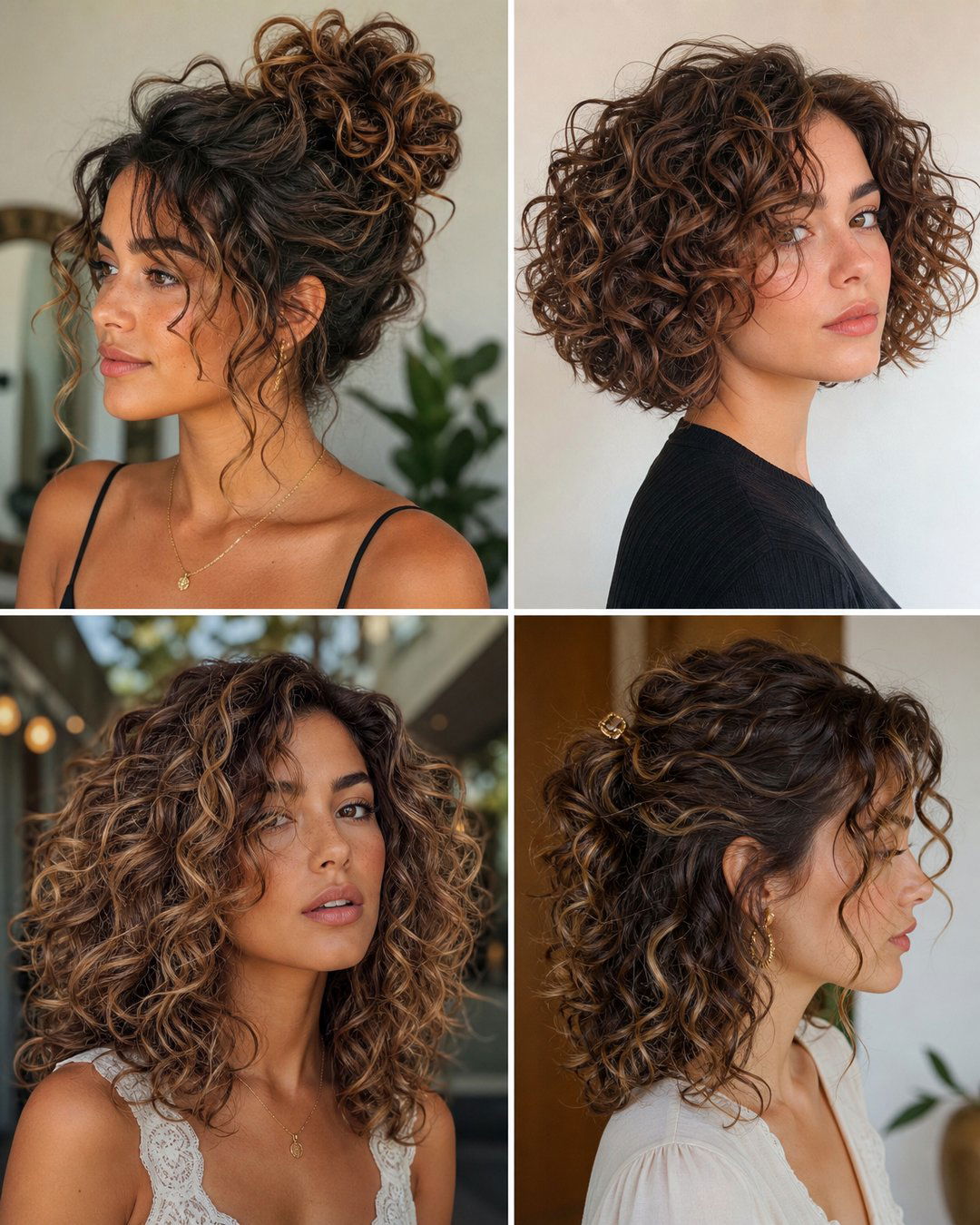 25 Curly Hairstyles for Girls With Medium Hair Ideas