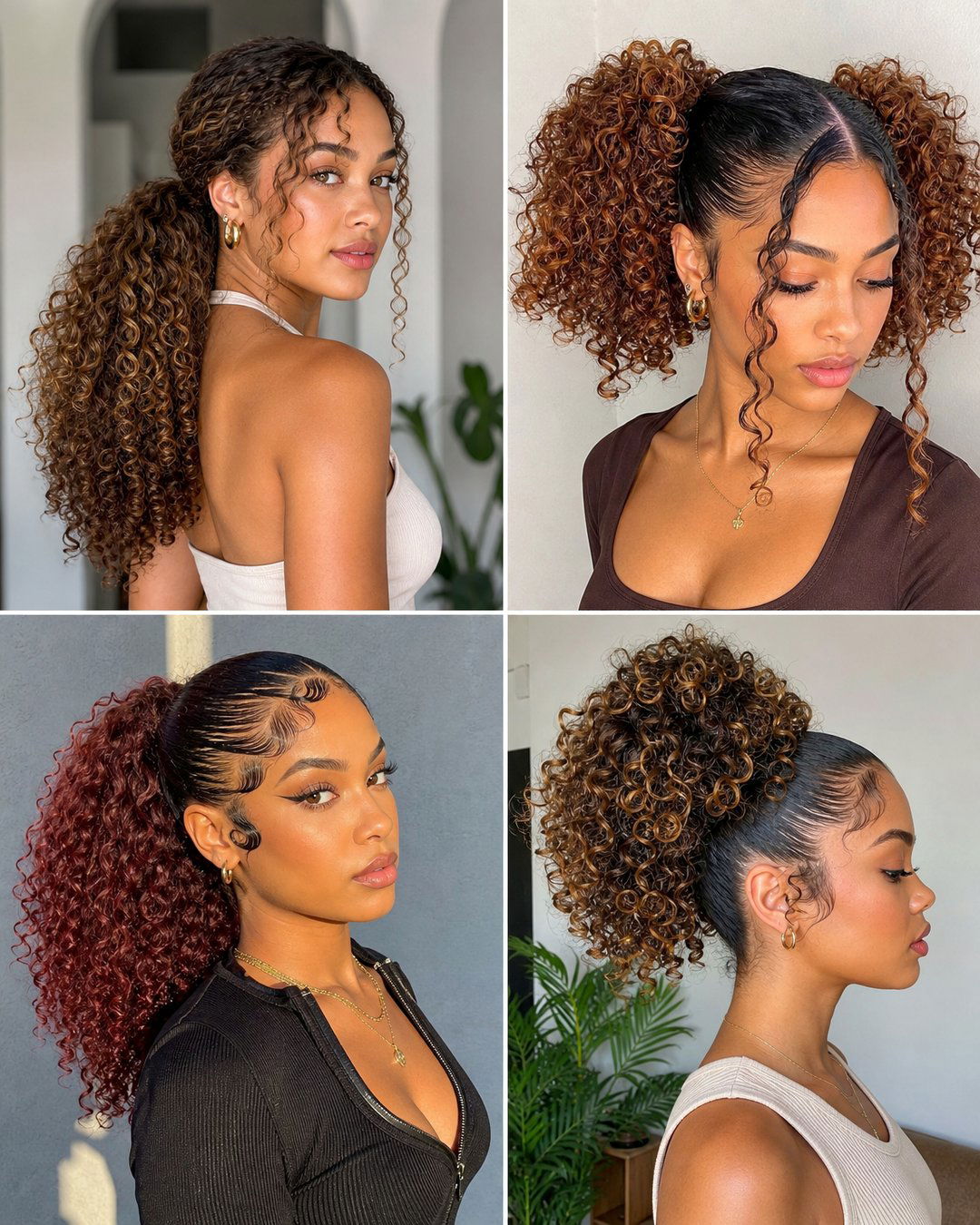 25 Curly Ponytail Hairstyles for Black Hair Ideas